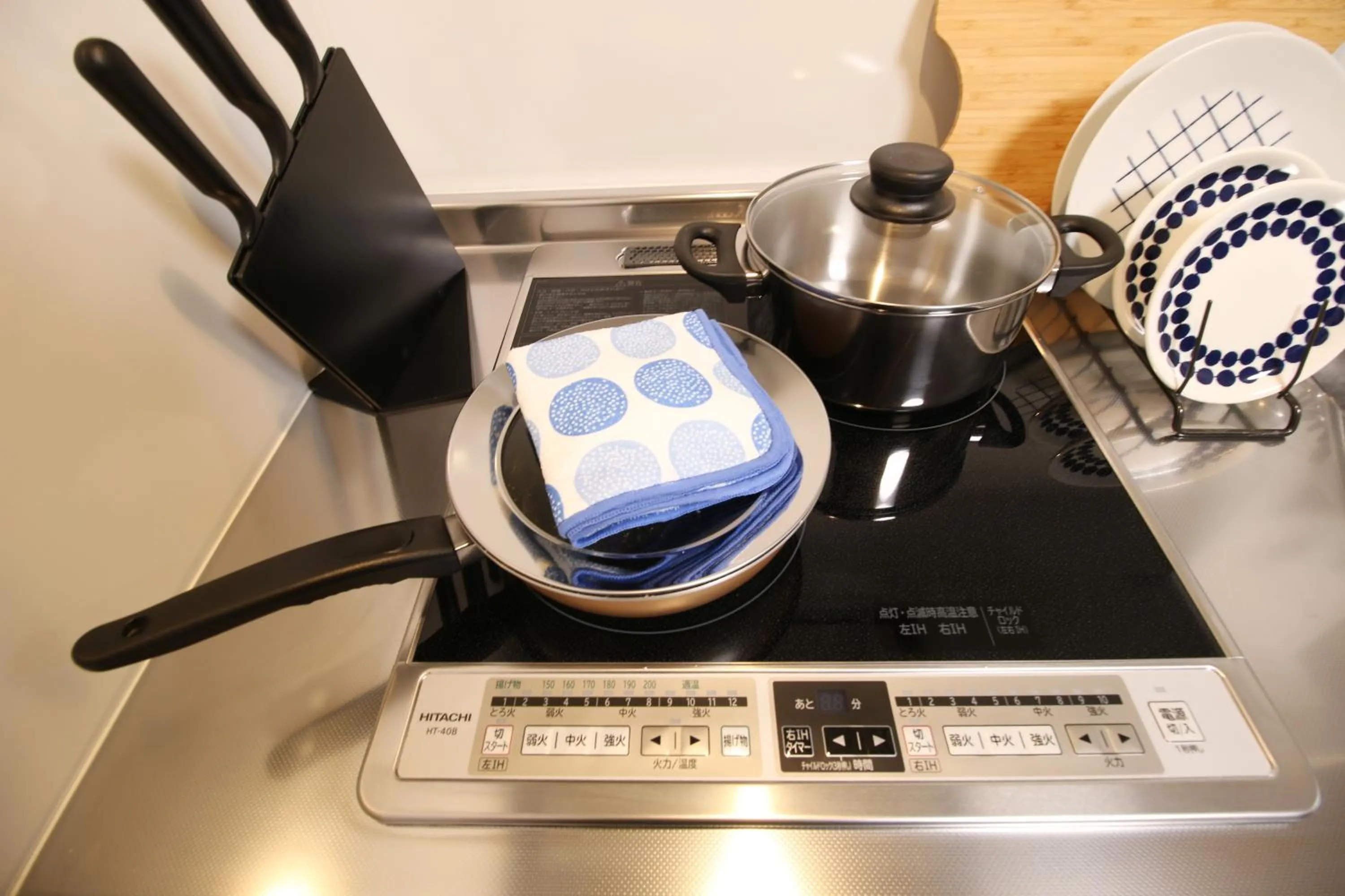 Kitchen or kitchenette in Uhome Suido Apartment SD