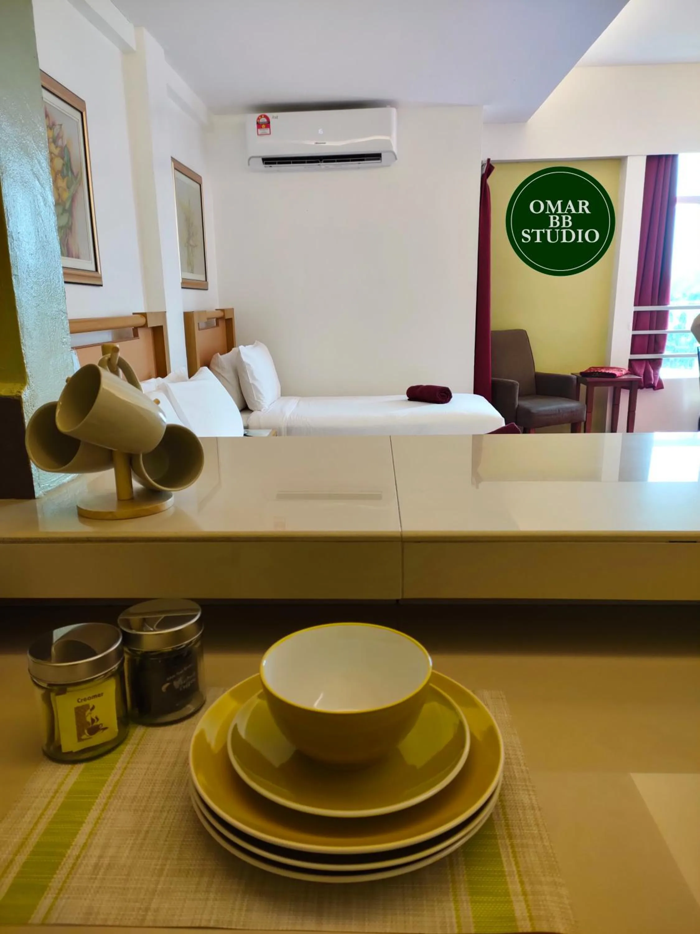Coffee/tea facilities, Bed in OMAR BB STUDIO