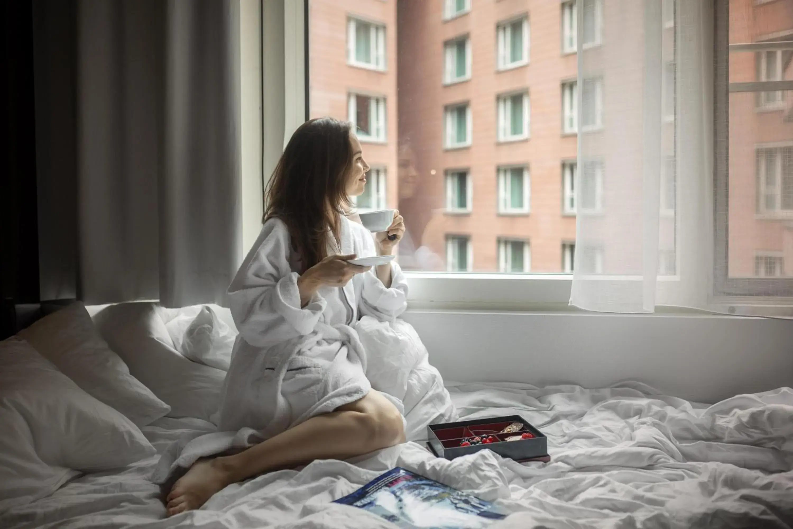 Photo of the whole room, Bed in Grand Hyatt Berlin Photo of the whole room, Bed in Grand Hyatt Berlin