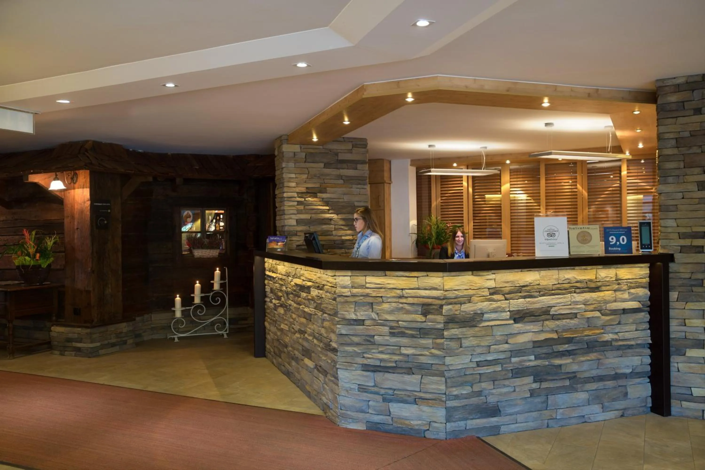 Lobby or reception in Hotel Helvetia Intergolf
