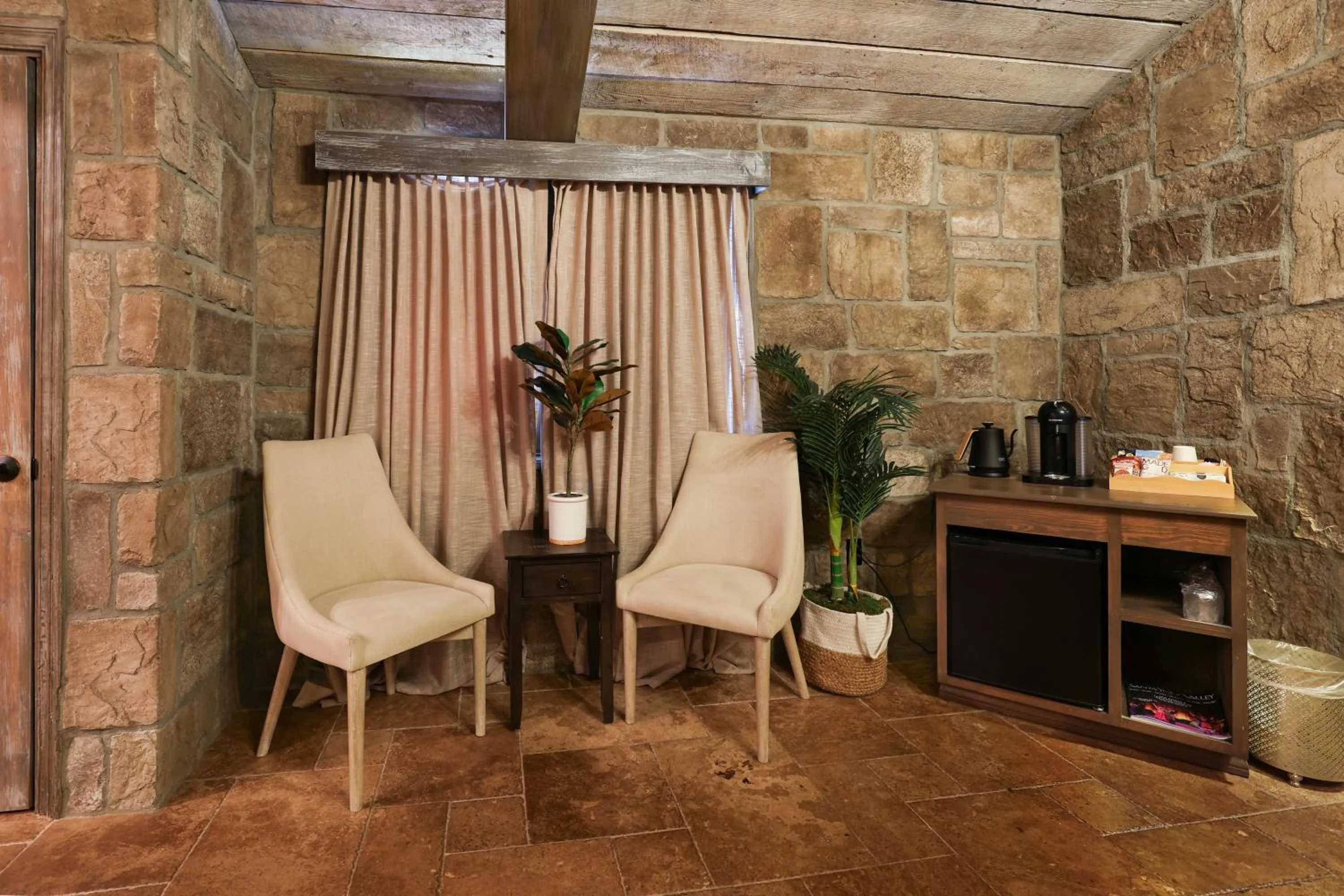 Seating area in The Inn at Zaca Creek