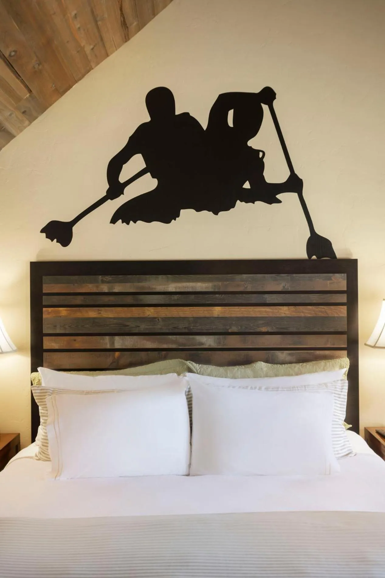 Bed in River Rock Inn B&B