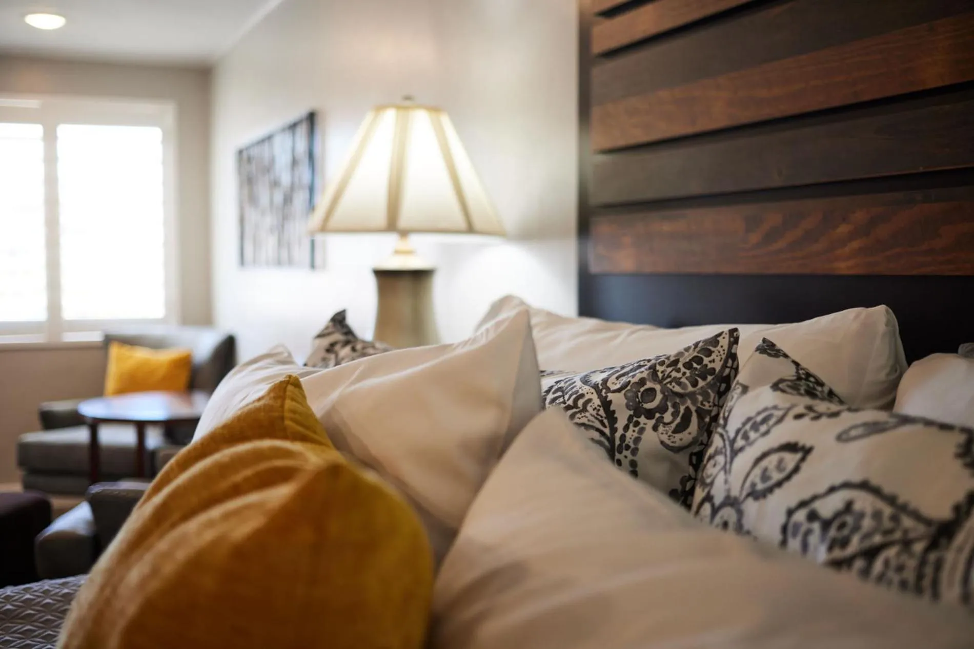 Bed in River Rock Inn B&B