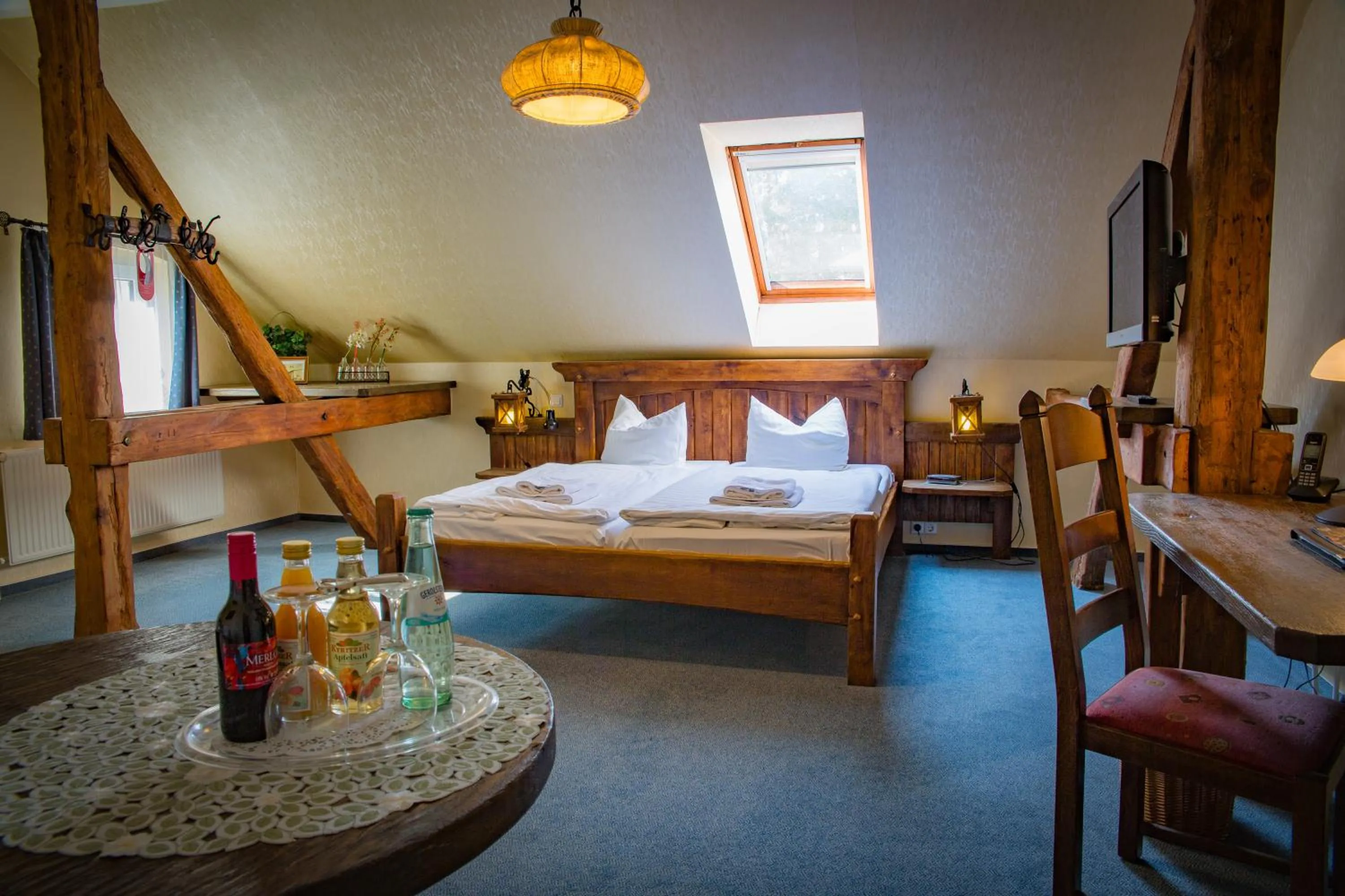 Photo of the whole room, Bed in Hotel & Restaurant Waldschlösschen