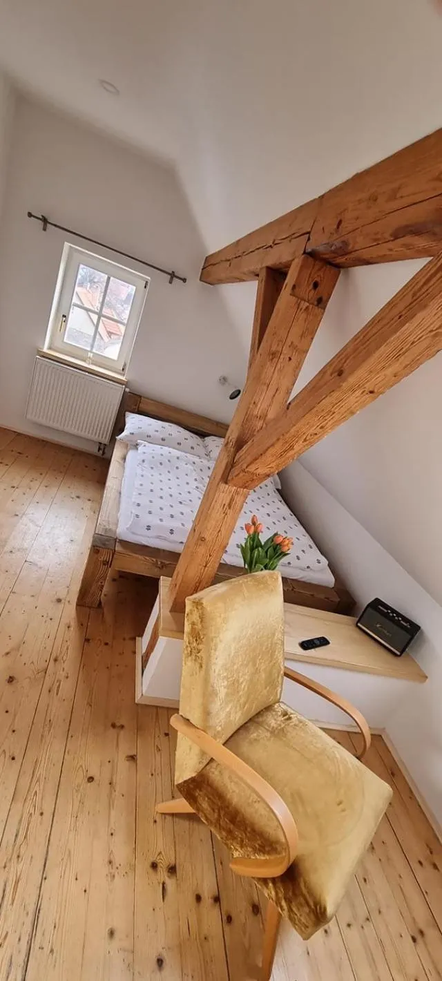 Seating area, Bed in Konšelský šenk Domažlice