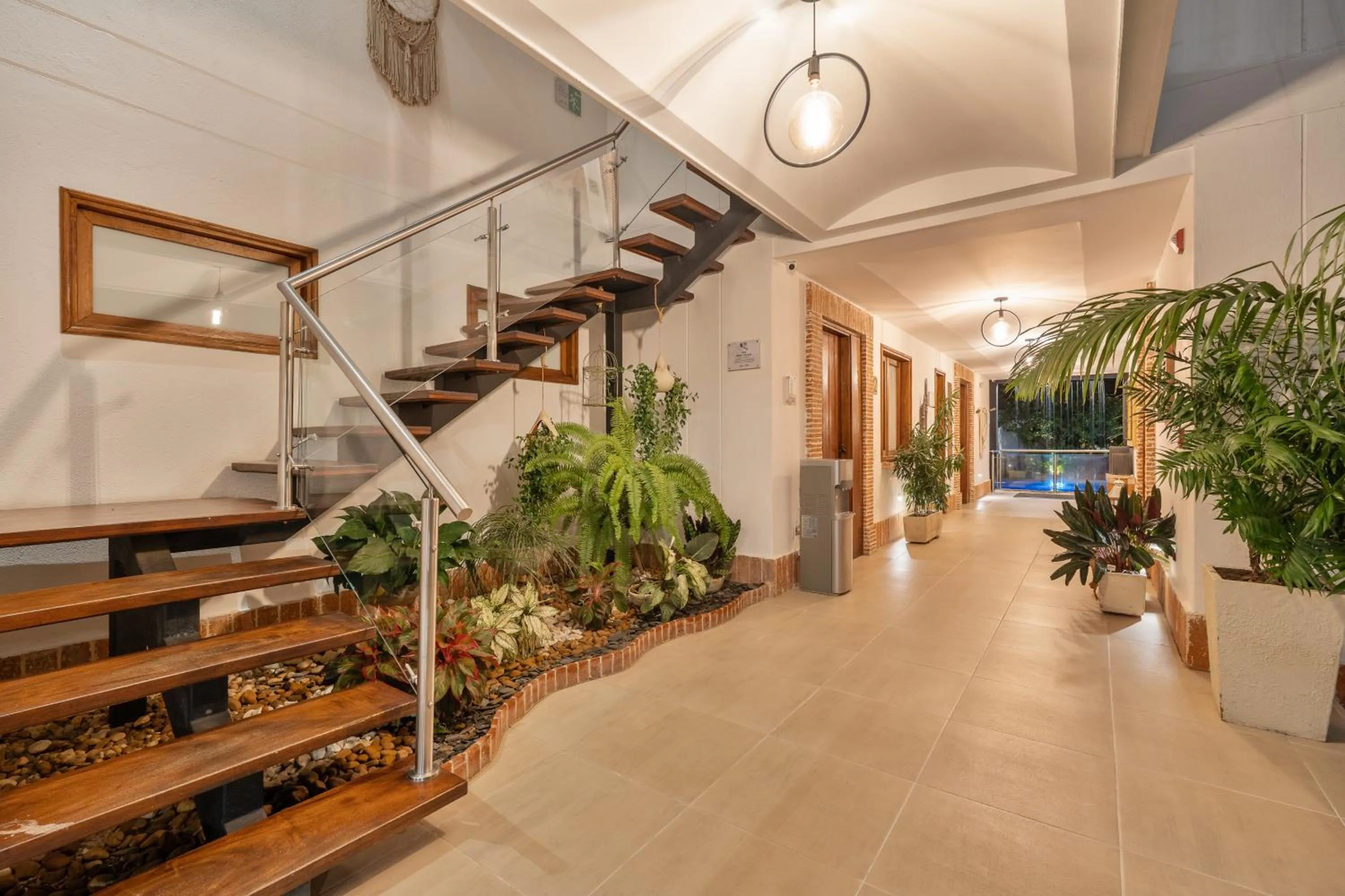 Inner courtyard view in Casa Bixa Hotel Boutique -Santa Fe de Antioquia- Mayores de 12 años