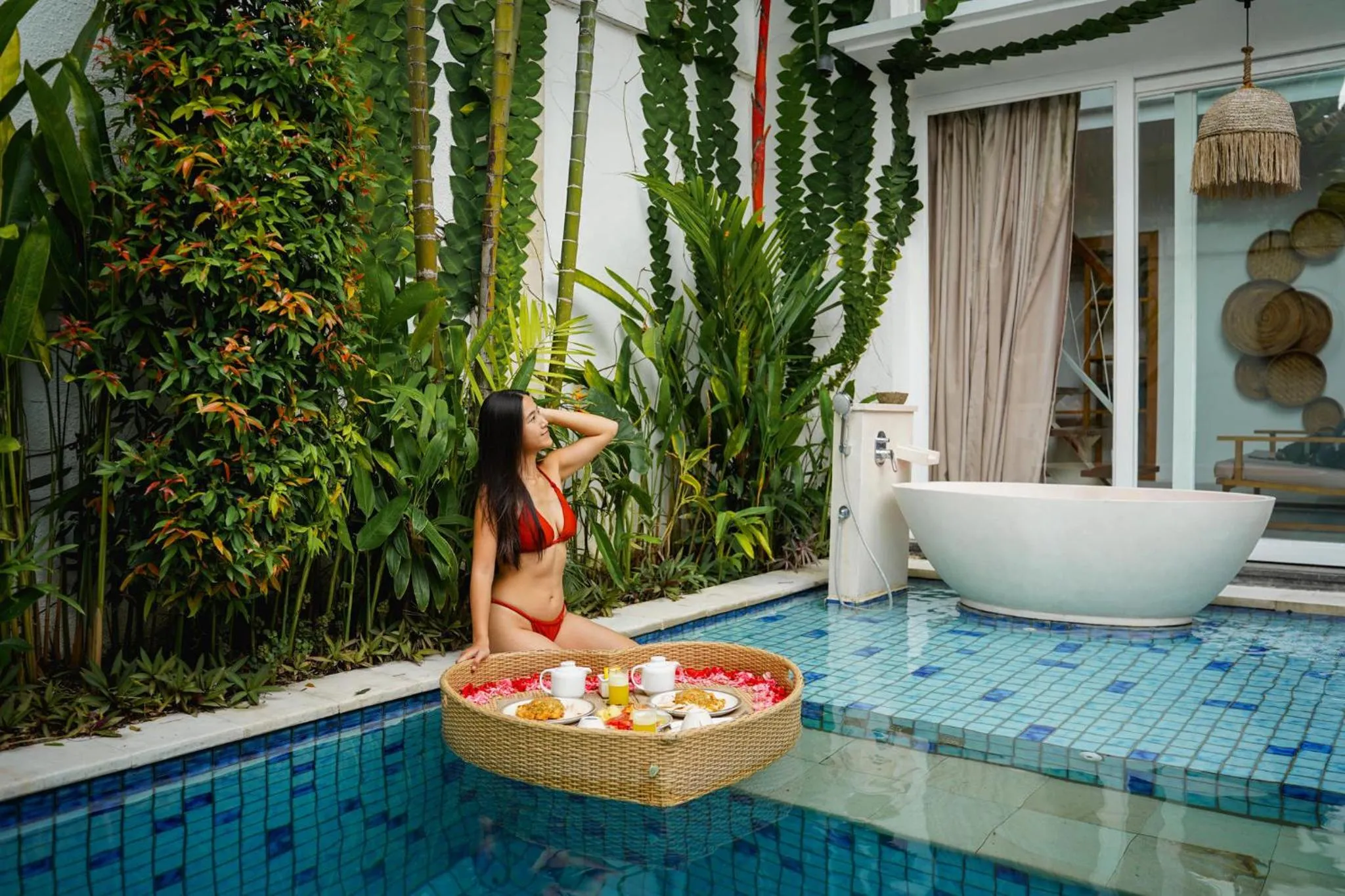 Swimming pool in Aeera Villa Canggu by Ini Vie Hospitality