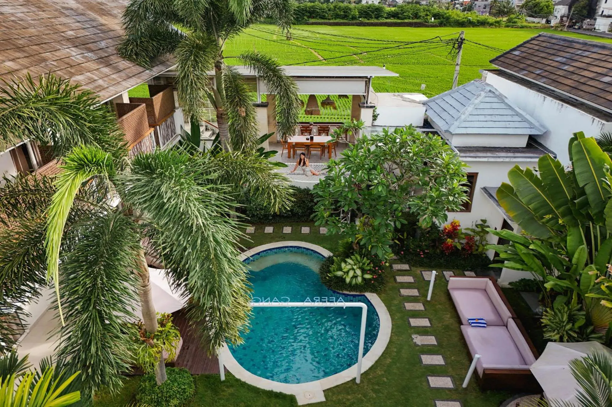 Swimming pool in Aeera Villa Canggu by Ini Vie Hospitality
