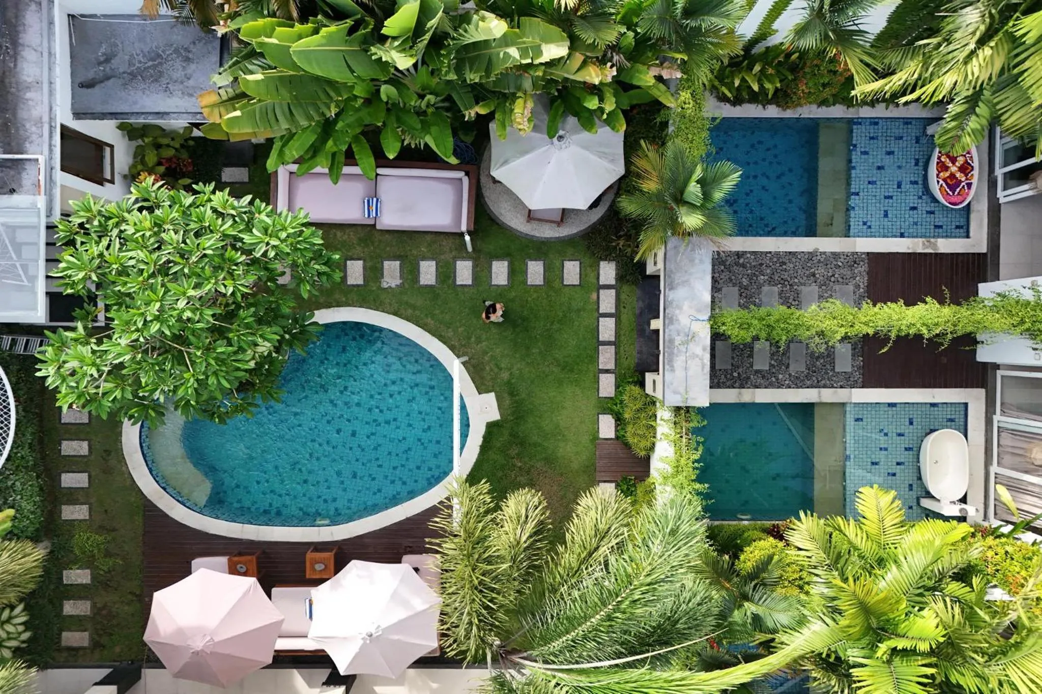 Swimming pool in Aeera Villa Canggu by Ini Vie Hospitality