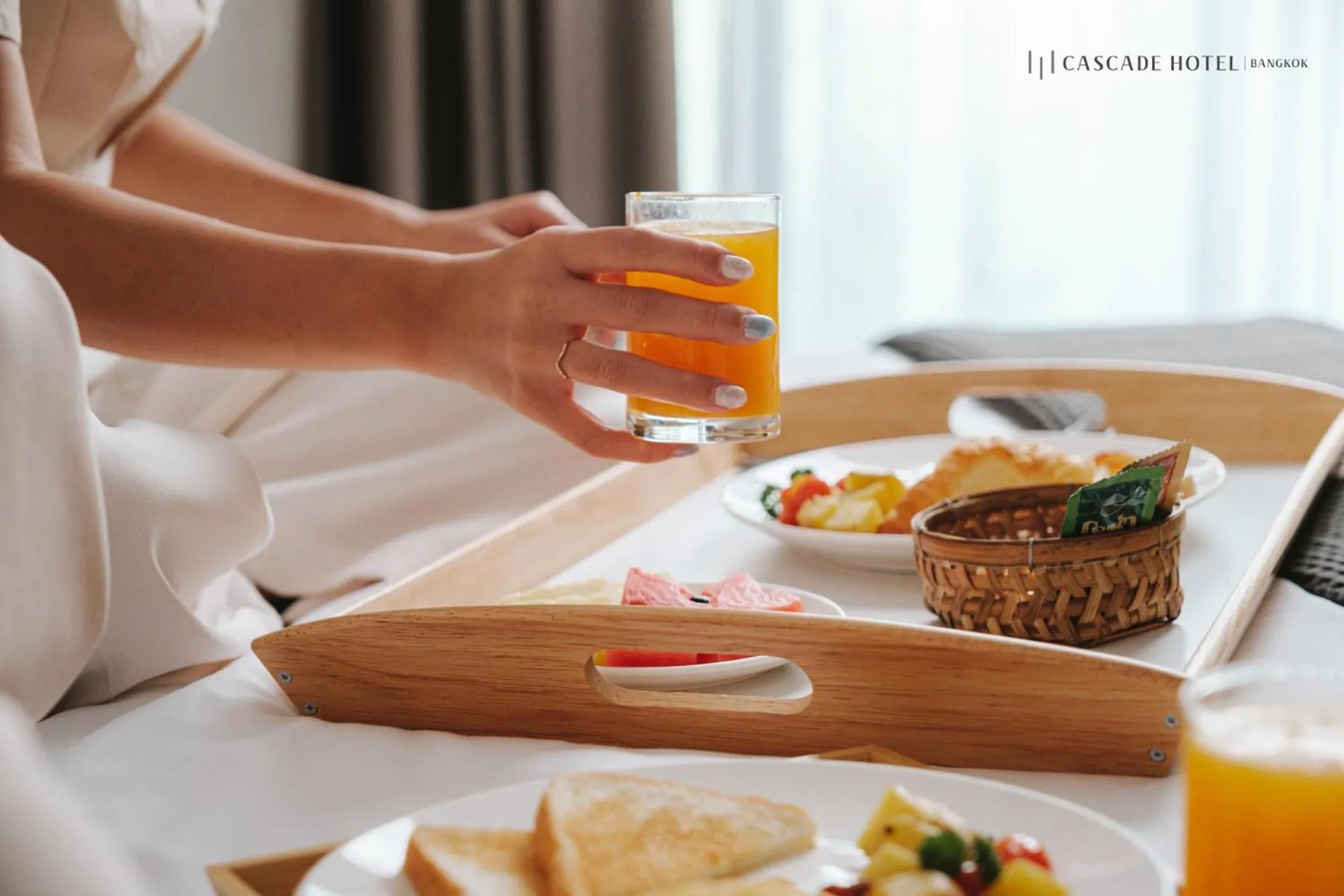 Breakfast in Cascade Hotel Bangkok