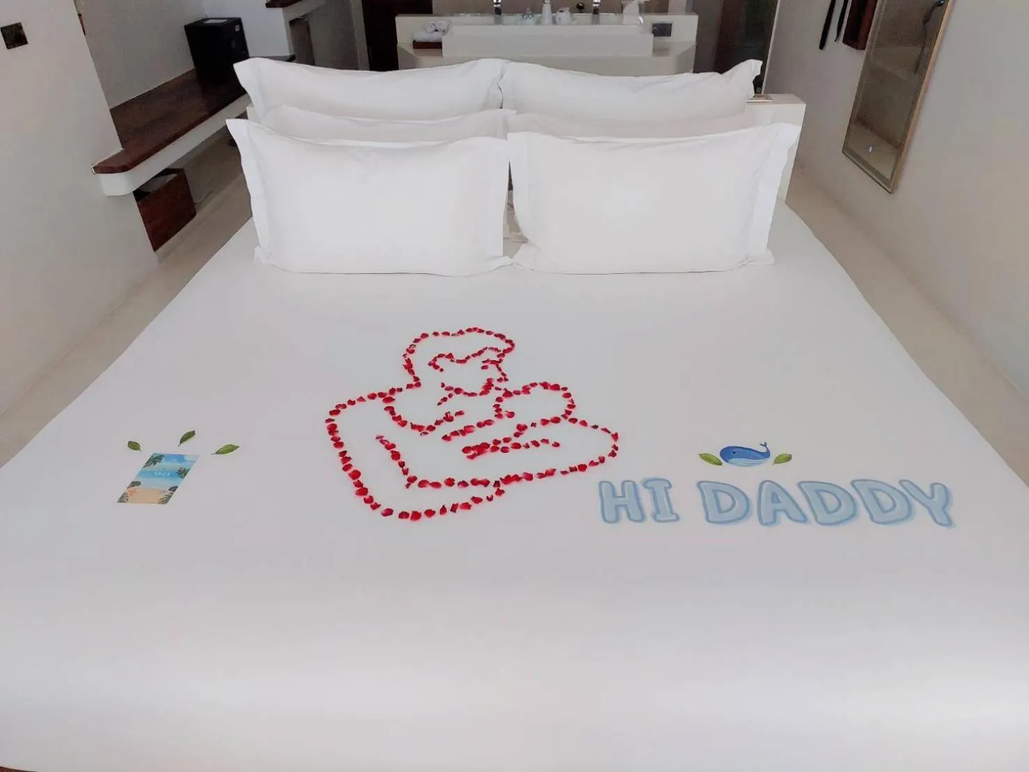 Guests, Bed in White Whale Beachfront Pool Villa