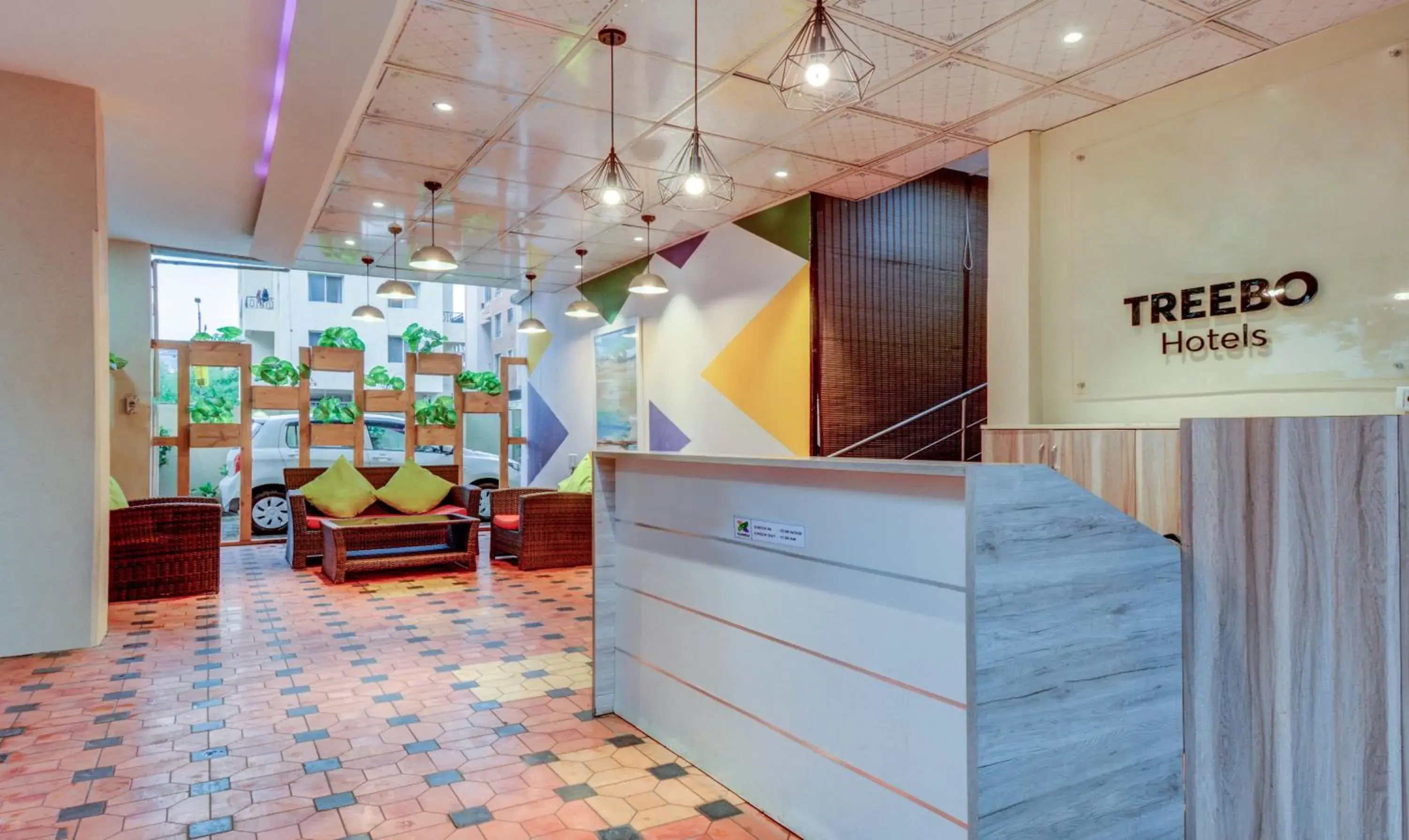 Lobby or reception in Treebo Iris Suites Lobby or reception in Treebo Iris Suites