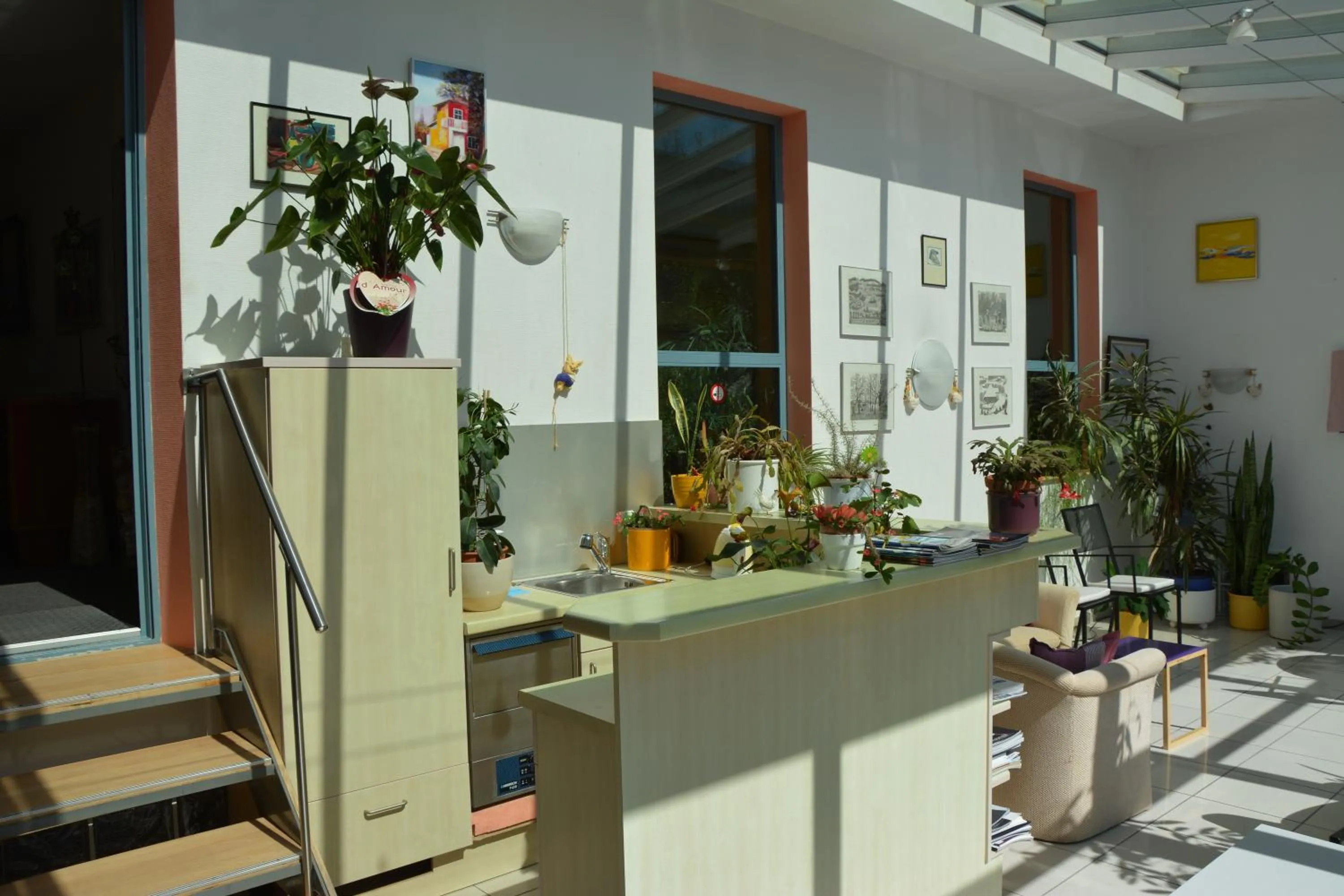 Kitchen or kitchenette in Hotel Hessengüetli