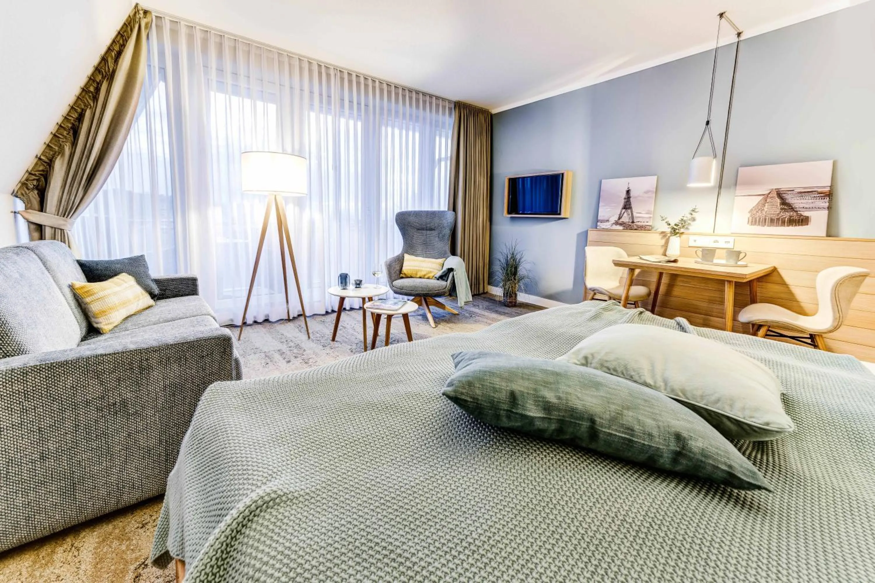 Photo of the whole room, Bed in Hotel Muschelgrund