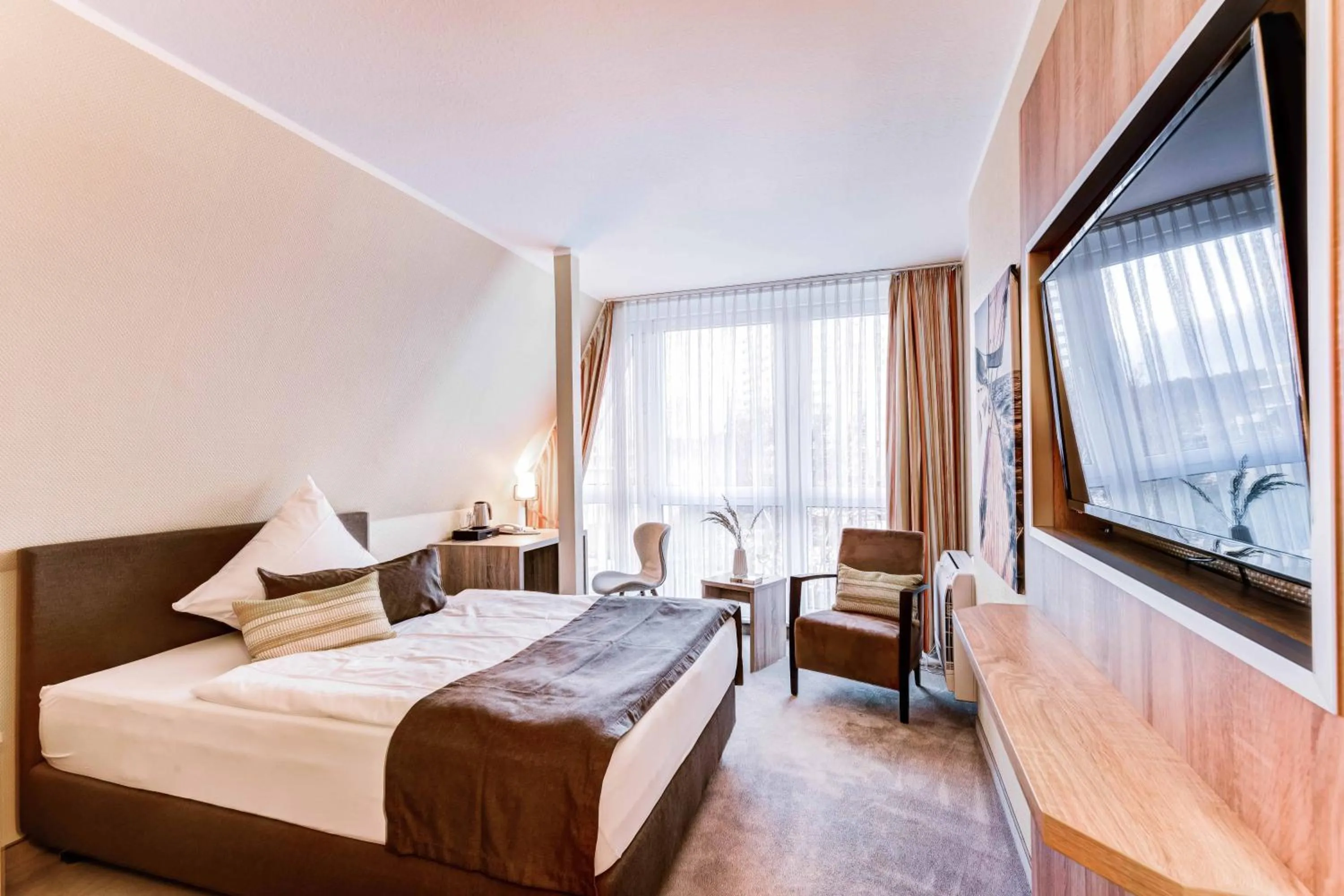 Photo of the whole room, Bed in Hotel Muschelgrund