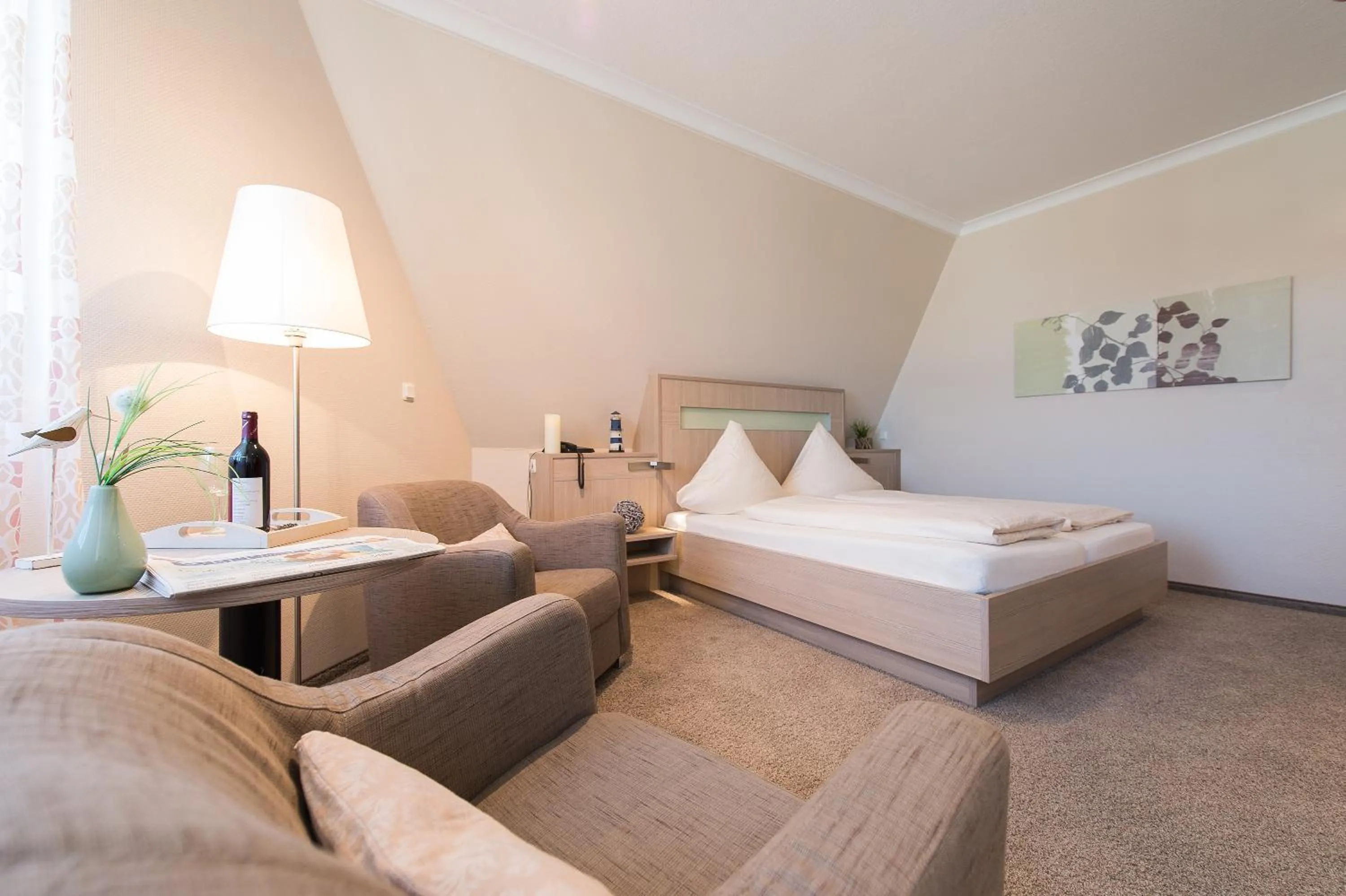 Toilet, Bed in Hotel Muschelgrund