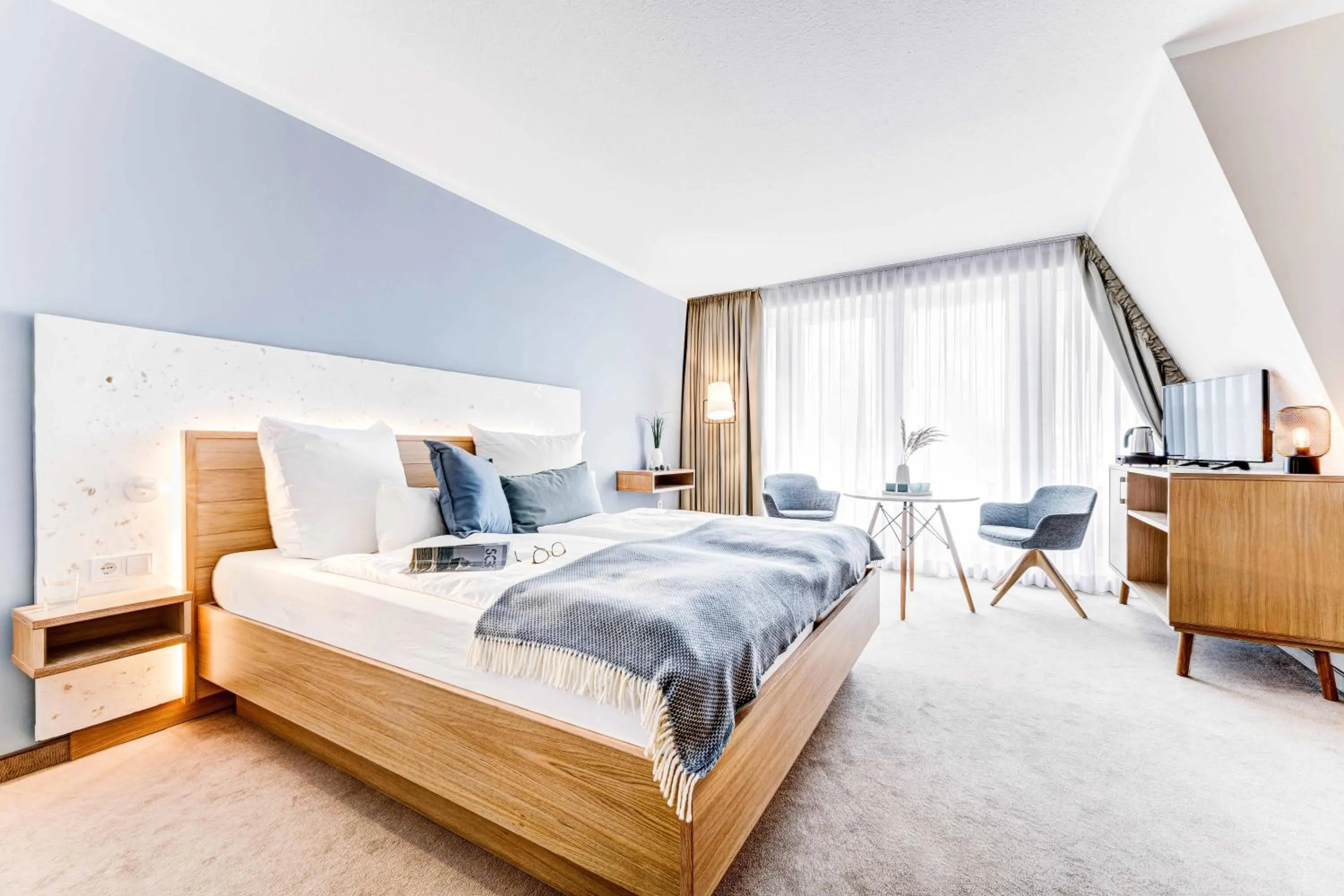 Photo of the whole room, Bed in Hotel Muschelgrund