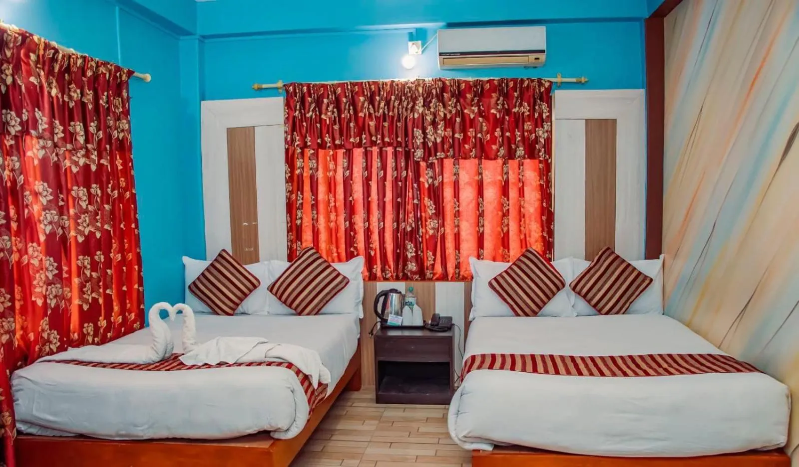 Bed in Hotel Middle Point Pvt Ltd