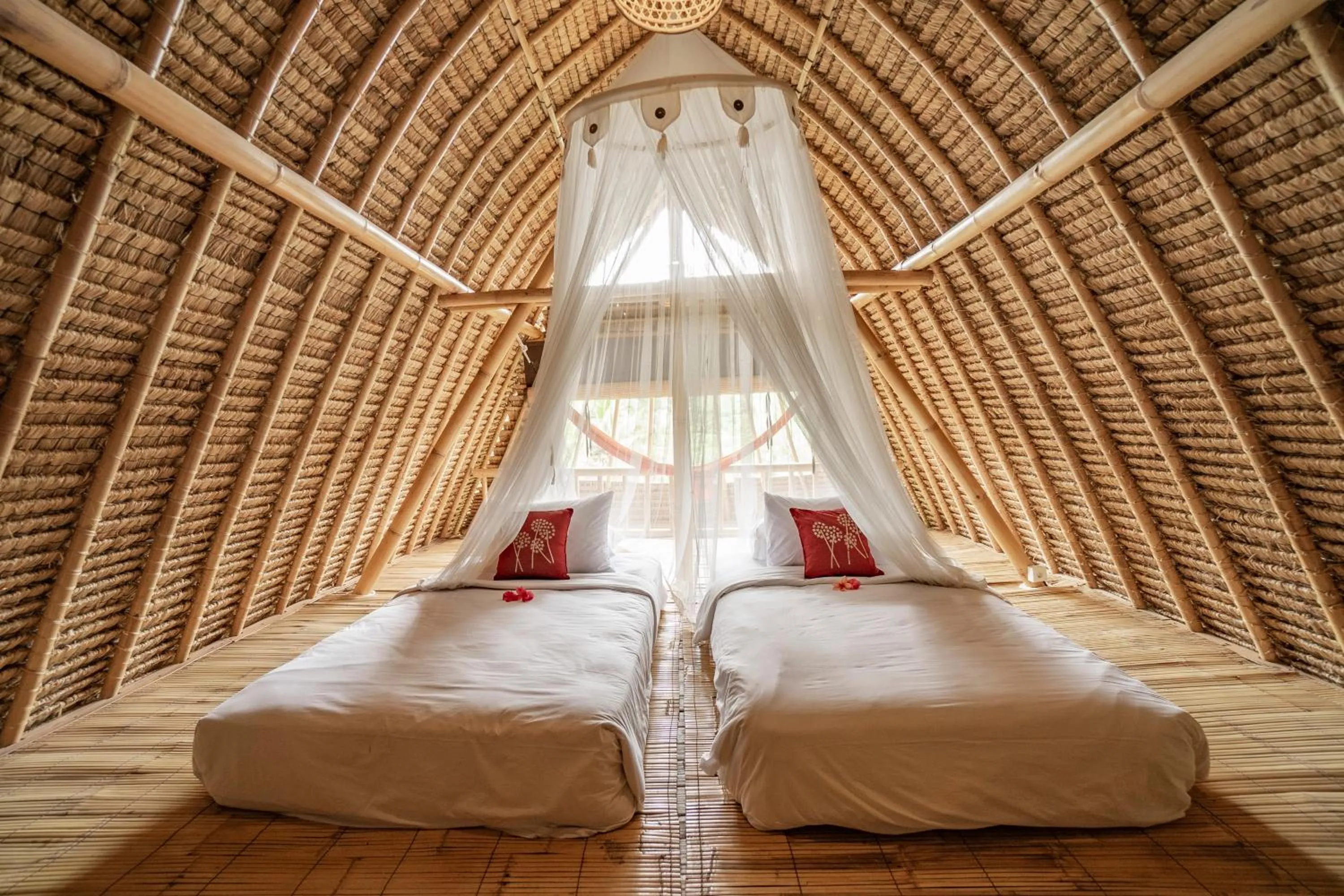 Bedroom, Bed in Magatama Villa by Mahaputra
