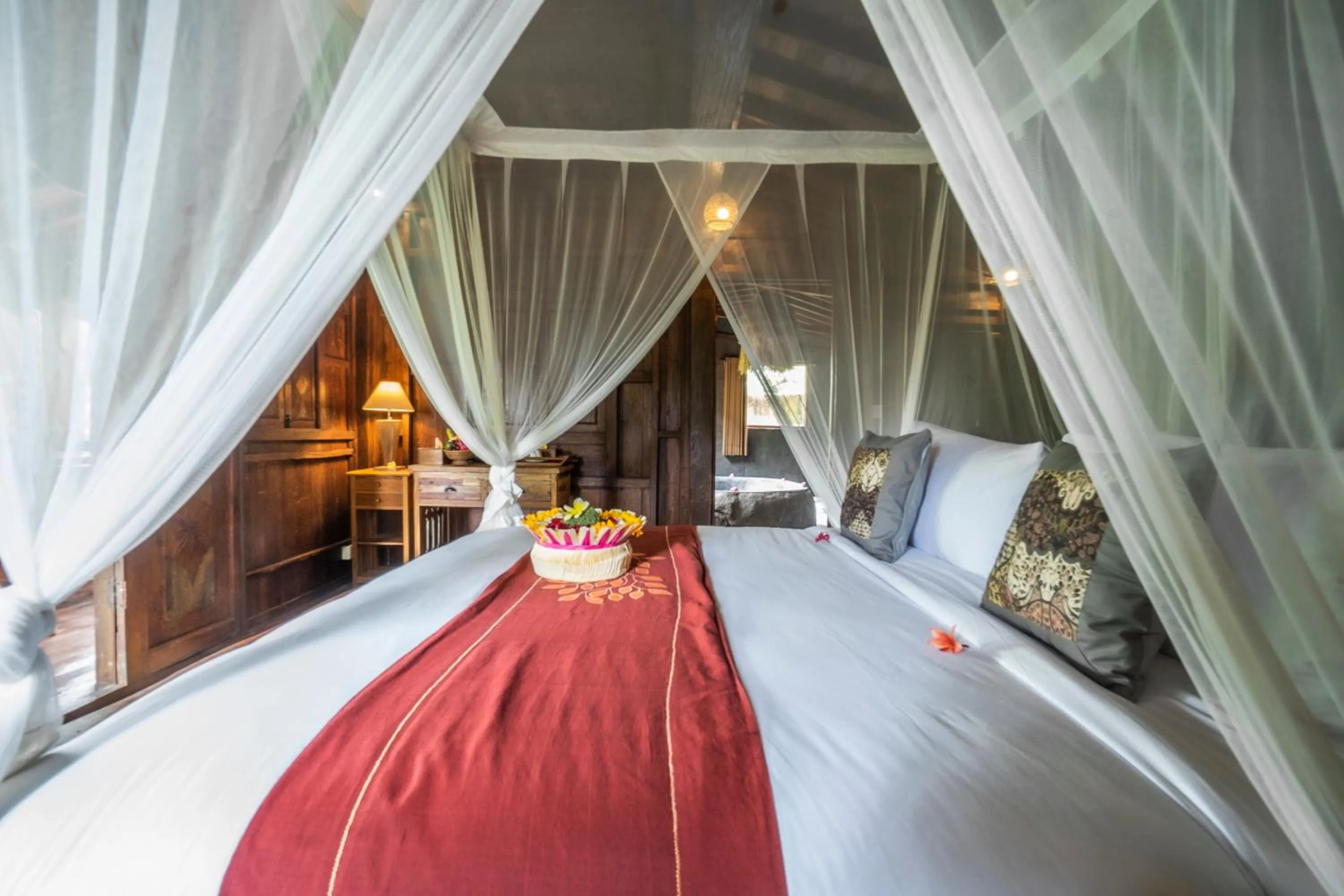 Bed in Magatama Villa by Mahaputra