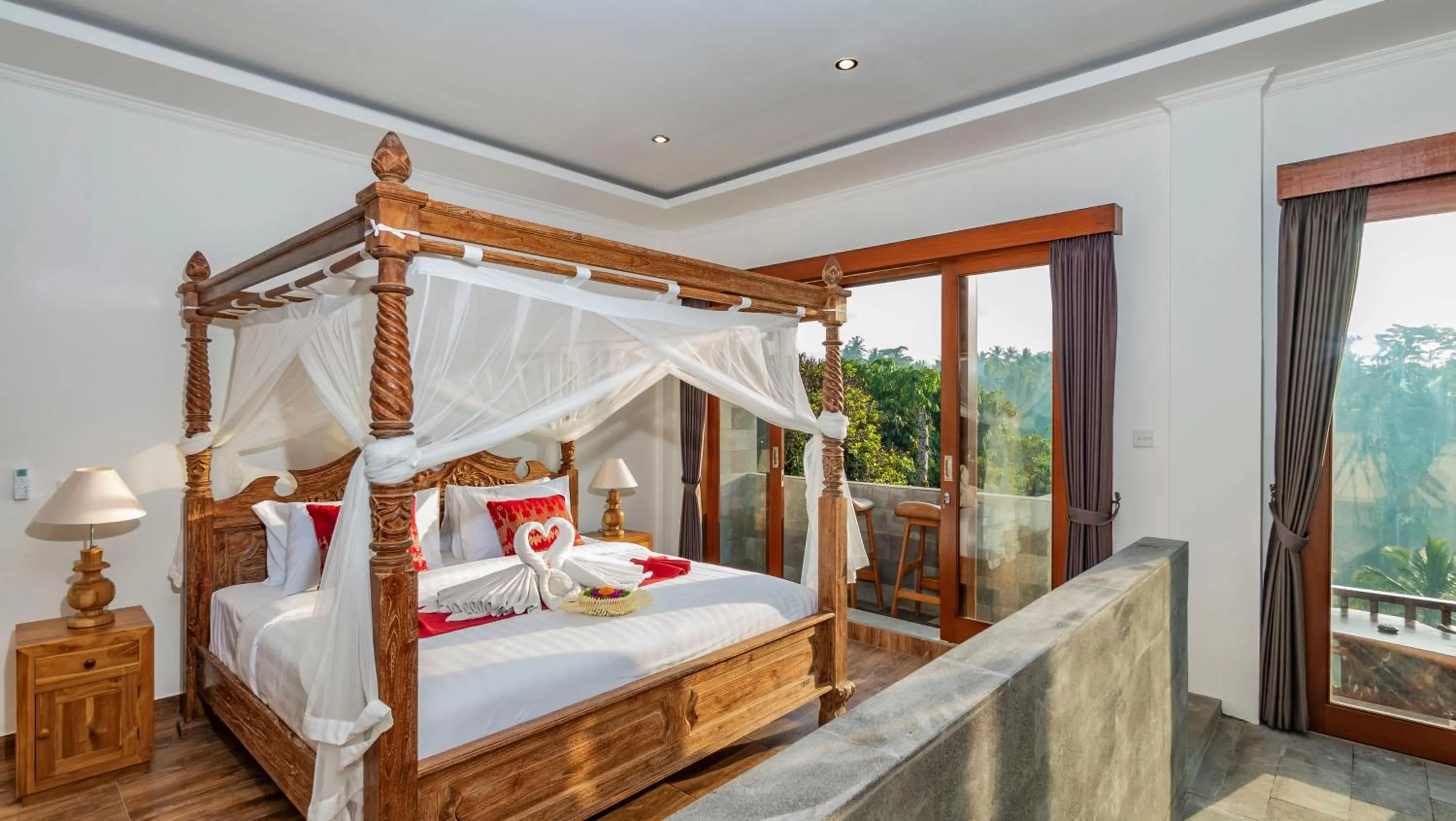 Bedroom, Bed in Magatama Villa by Mahaputra