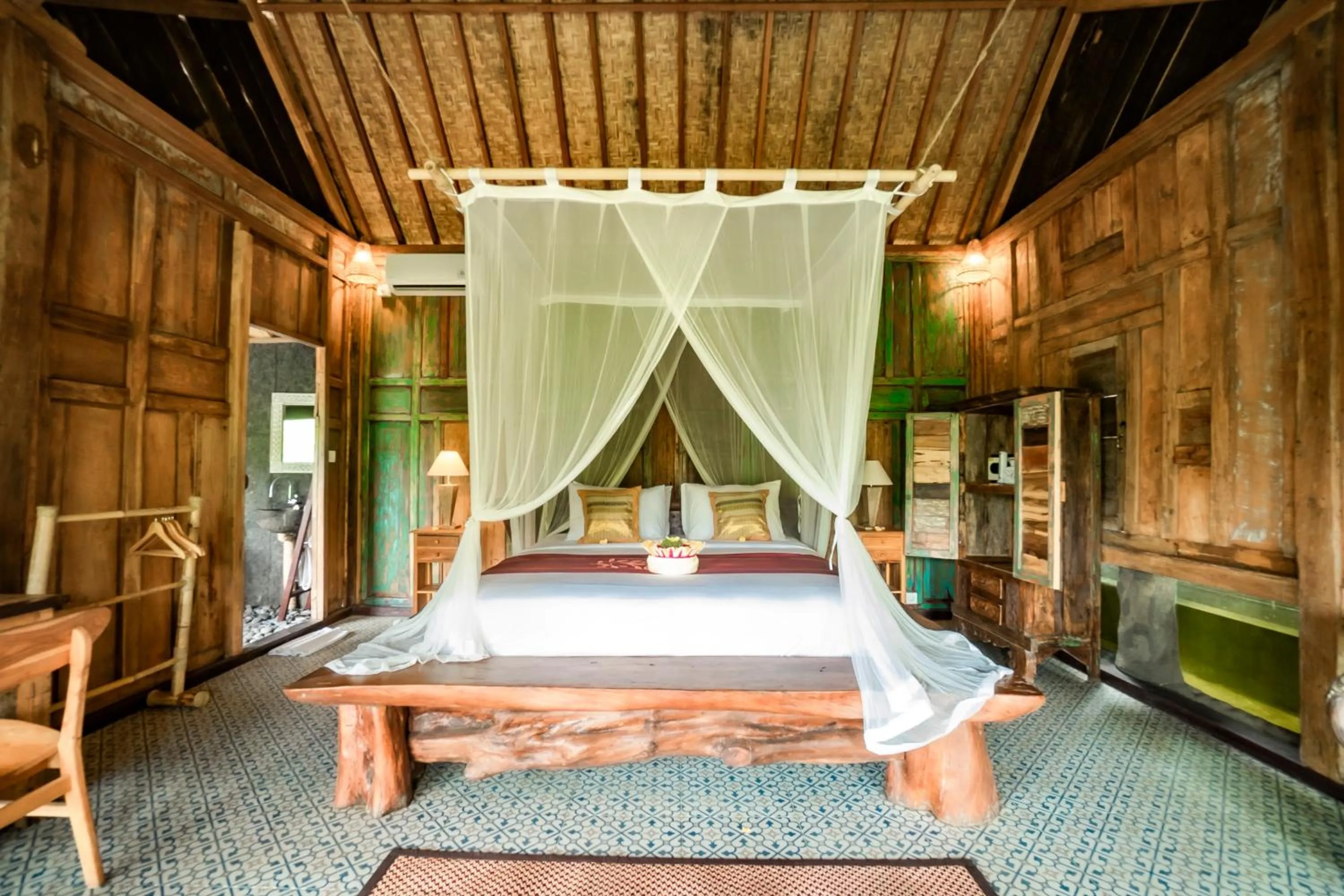 Bedroom, Bed in Magatama Villa by Mahaputra