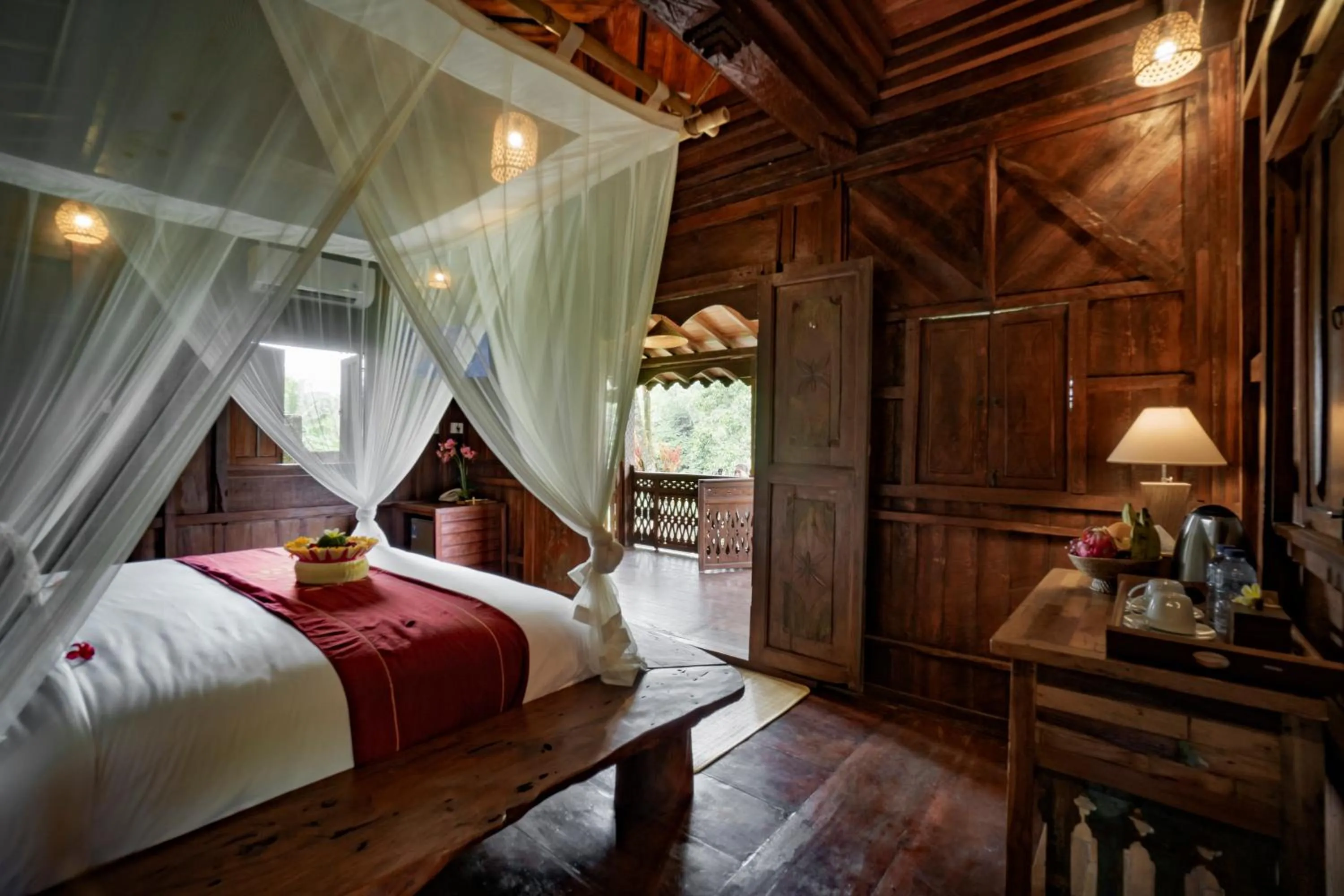 Bedroom, Bed in Magatama Villa by Mahaputra