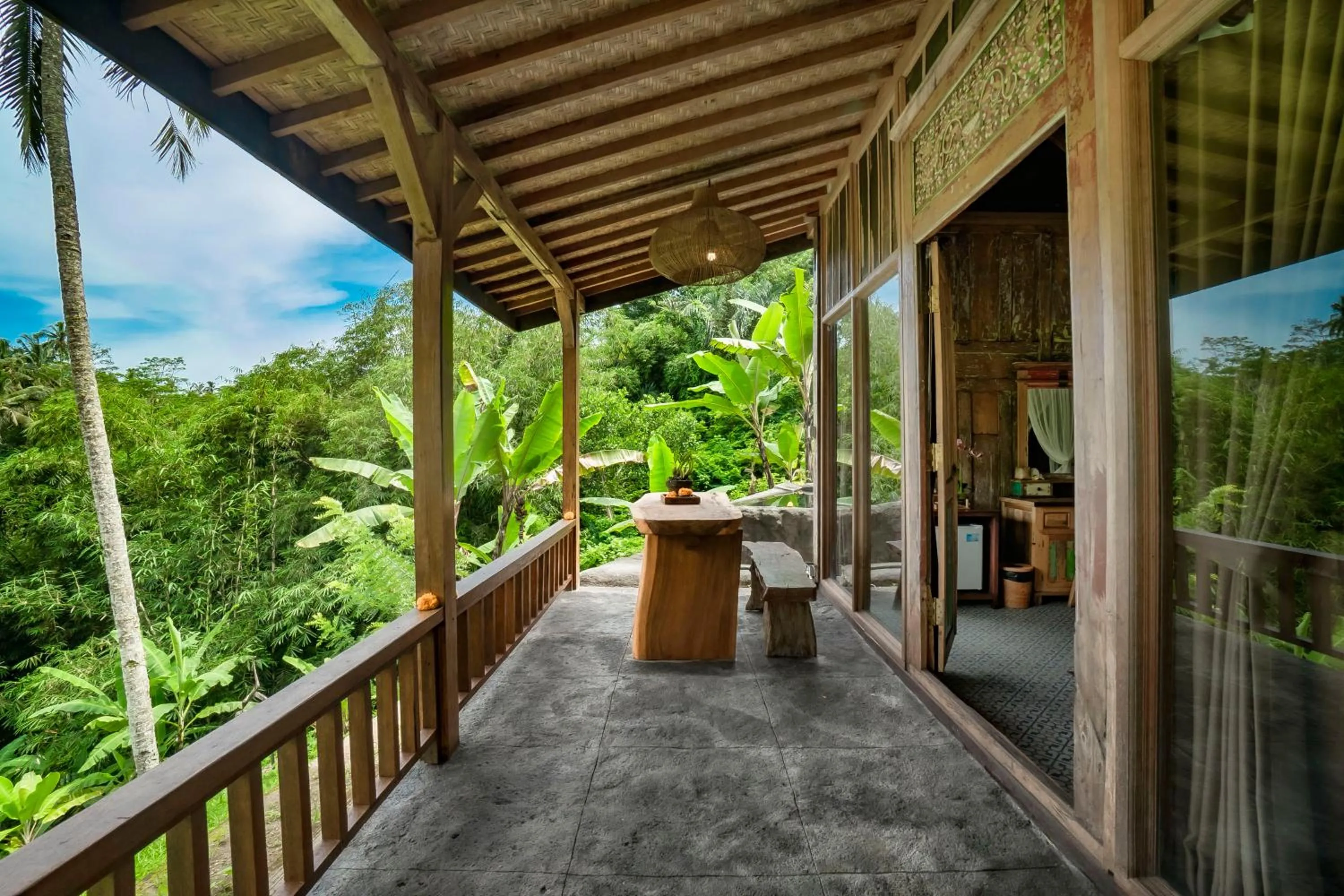 Balcony/Terrace in Magatama Villa by Mahaputra