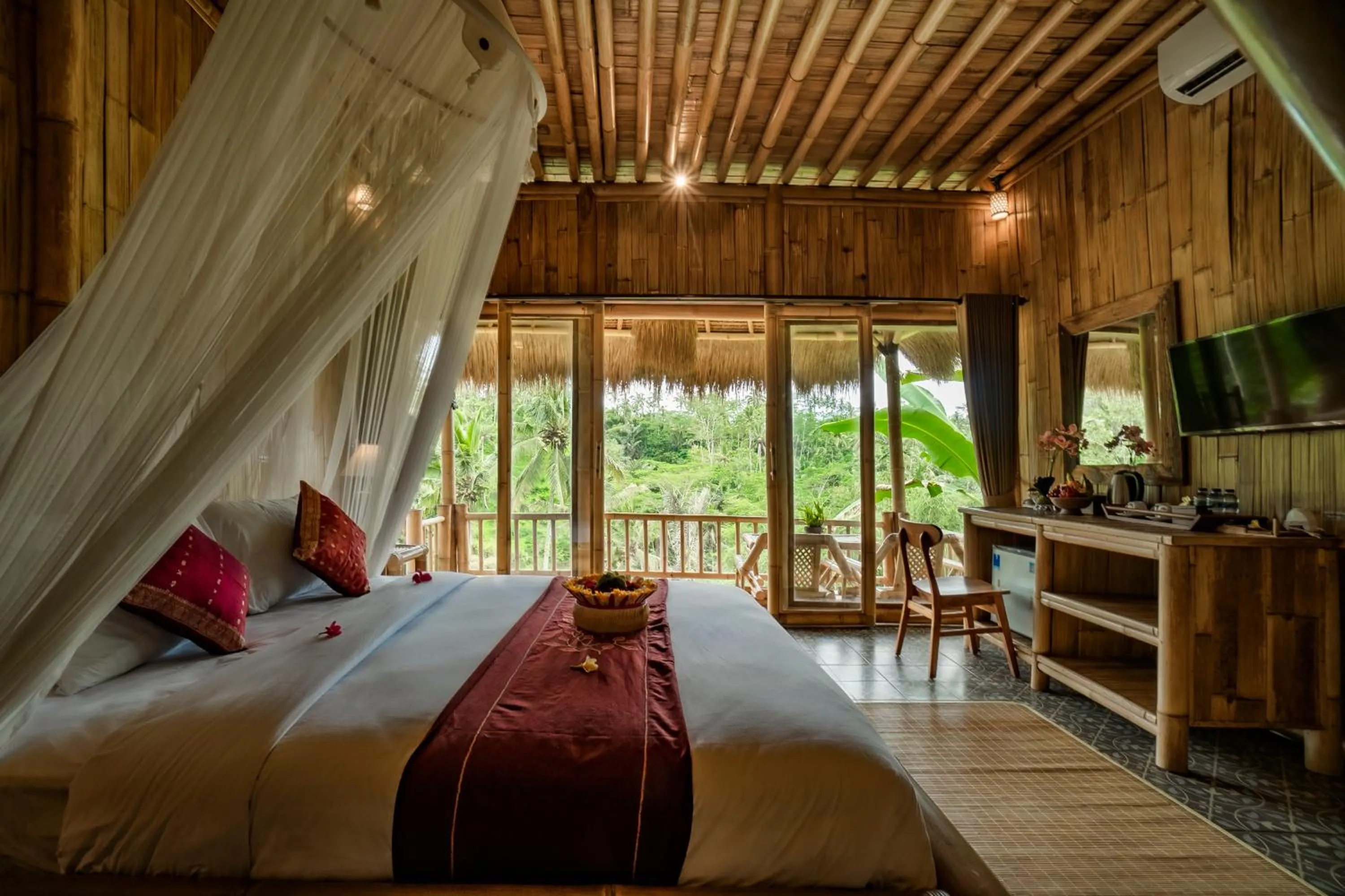 Bedroom, Bed in Magatama Villa by Mahaputra