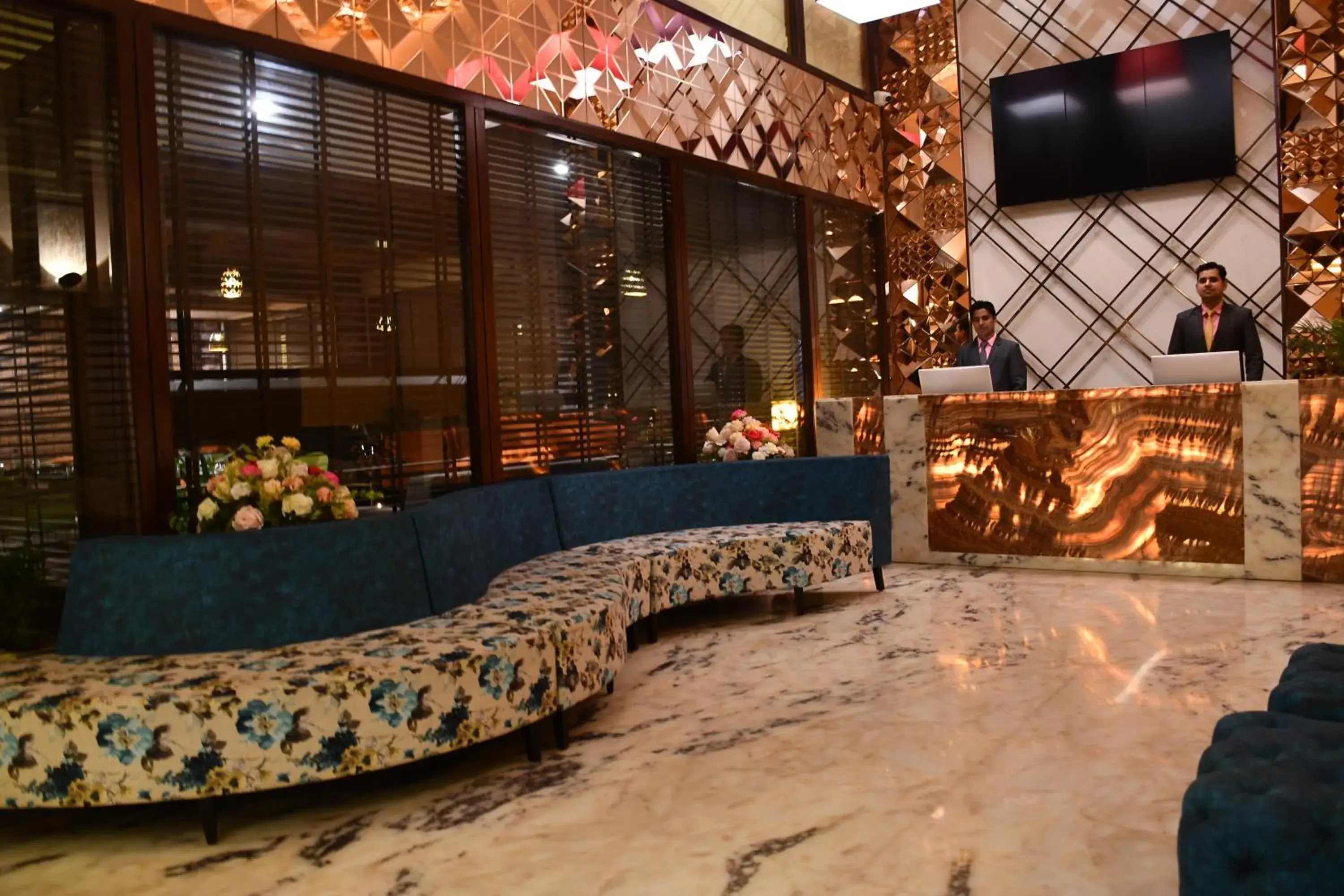 Lobby or reception in Pristine Hotel, Varanasi Lobby or reception in Pristine Hotel, Varanasi