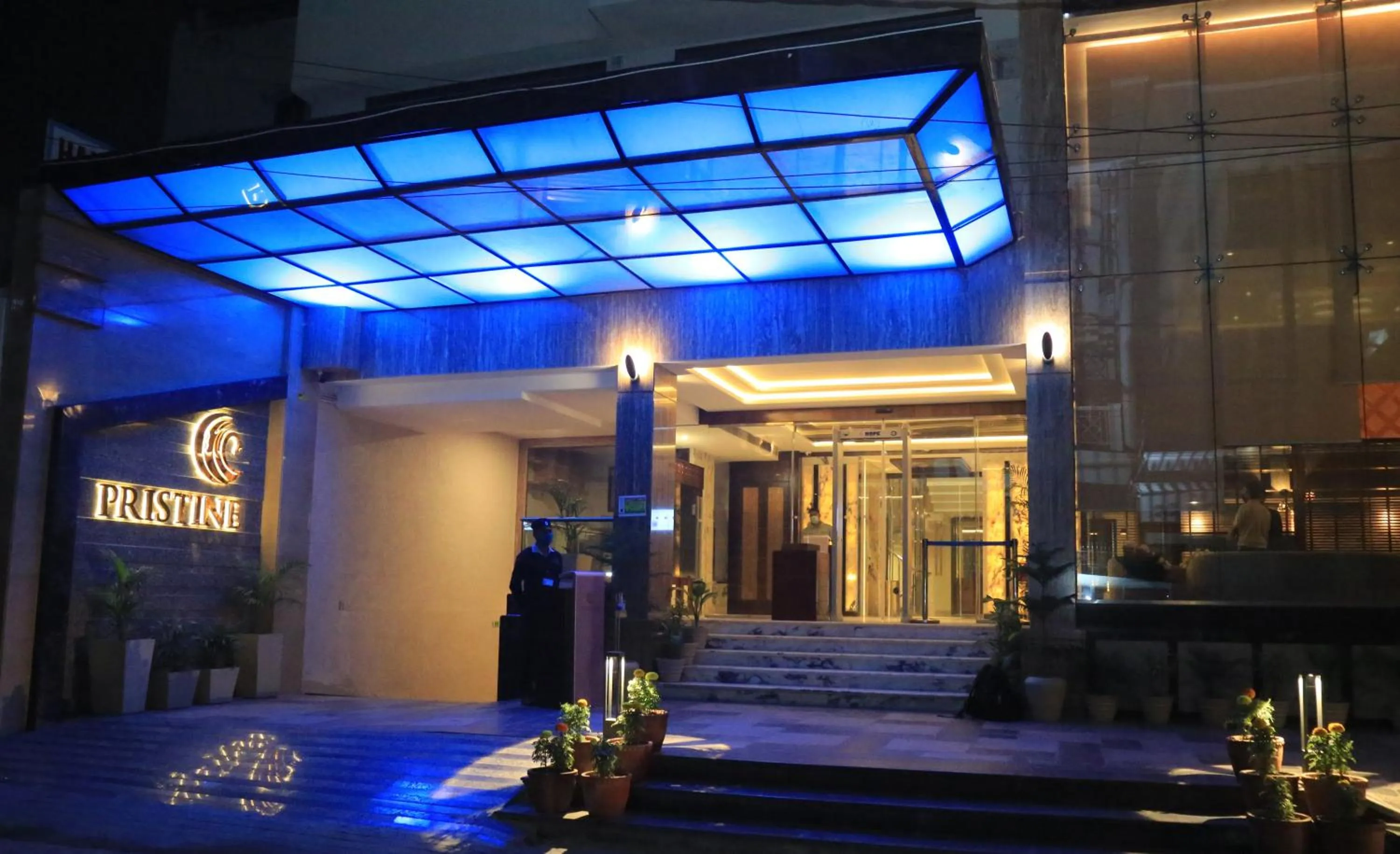 Facade/entrance in Pristine Hotel, Varanasi