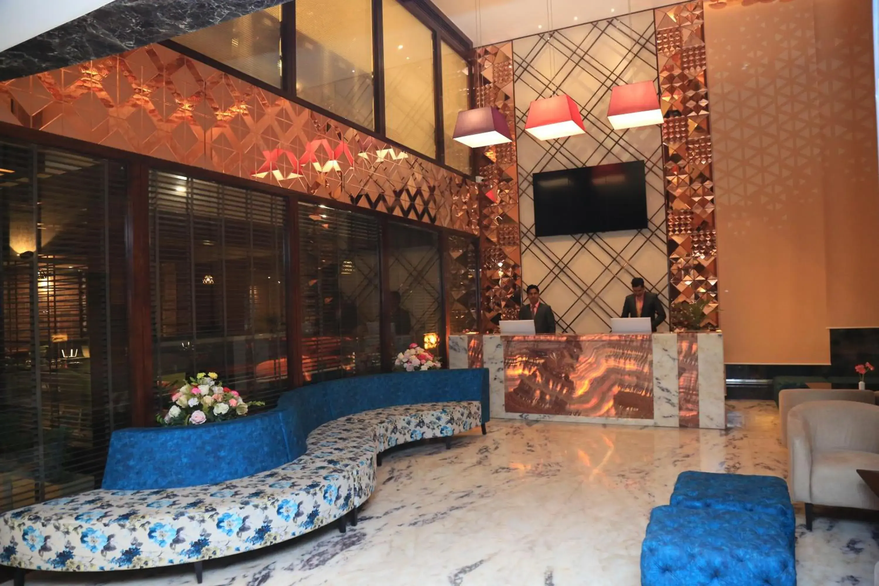 Lobby or reception in Pristine Hotel, Varanasi Lobby or reception in Pristine Hotel, Varanasi