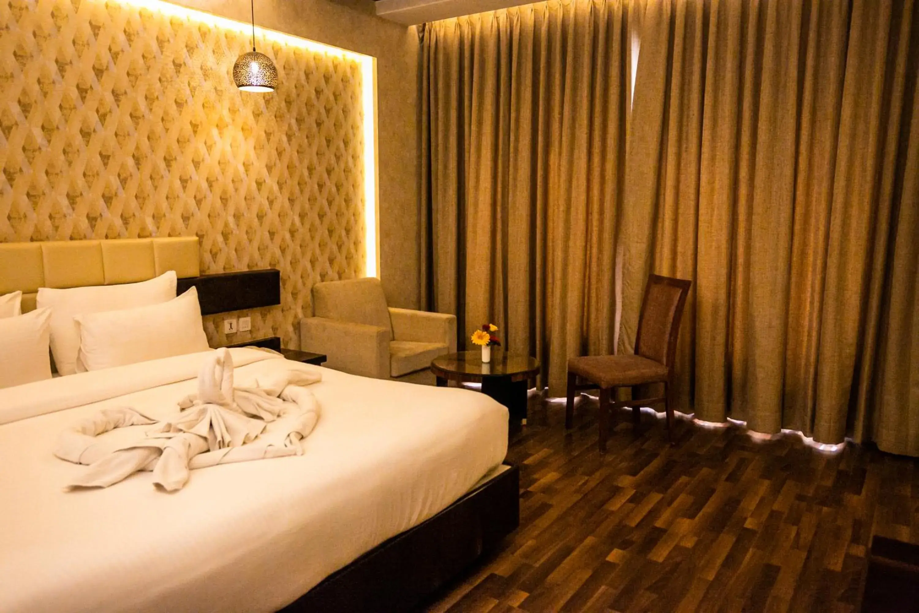 View (from property/room), Bed in Pristine Hotel, Varanasi View (from property/room), Bed in Pristine Hotel, Varanasi