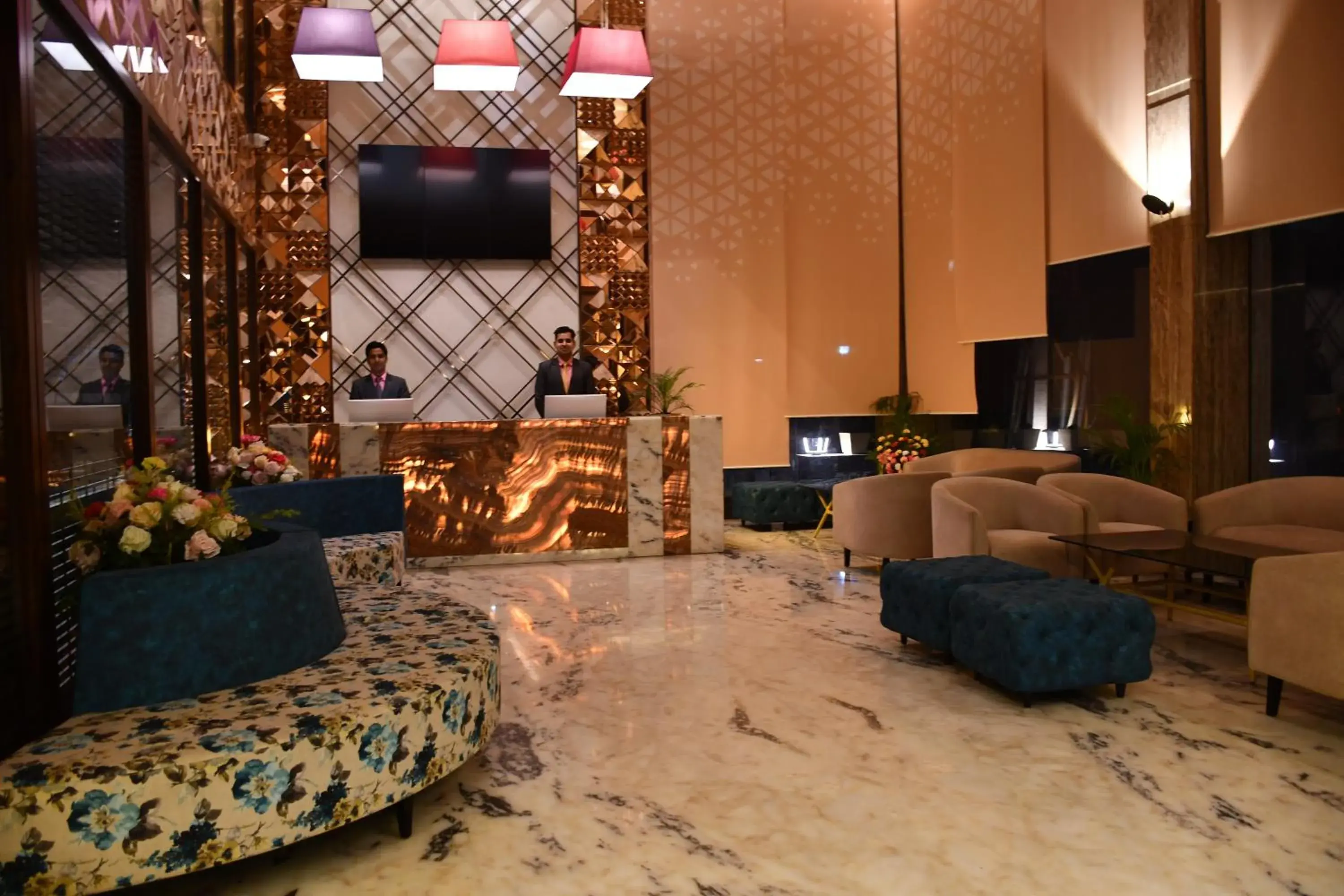 Lobby or reception in Pristine Hotel, Varanasi Lobby or reception in Pristine Hotel, Varanasi