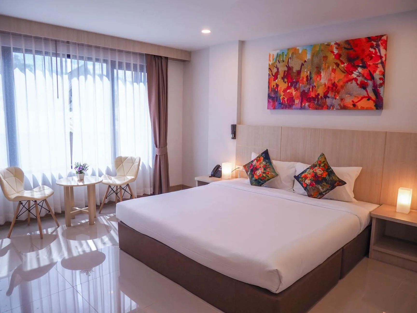 Bedroom, Bed in Malee Hotel