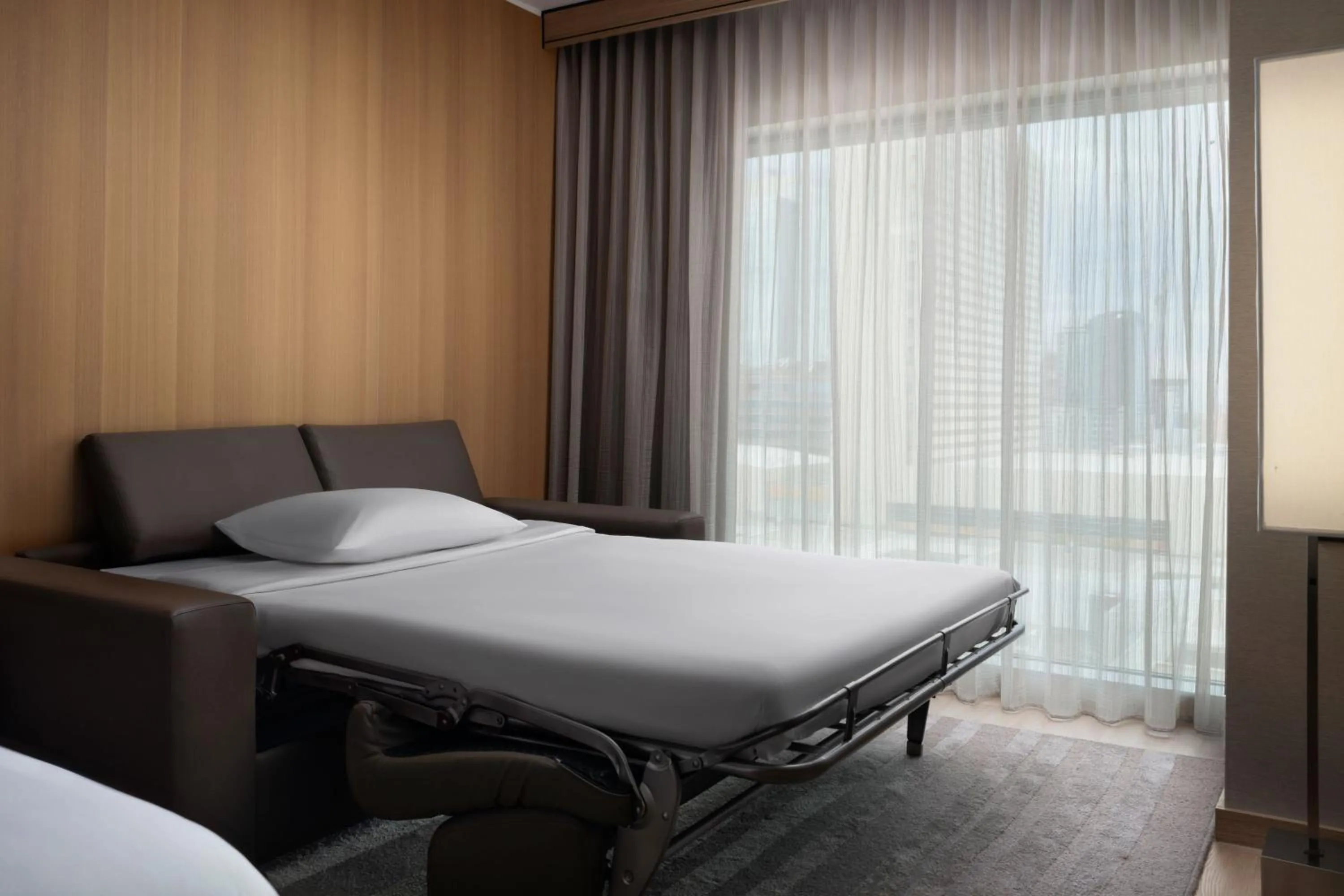 Living room, Bed in AC Hotel by Marriott Phoenix Downtown