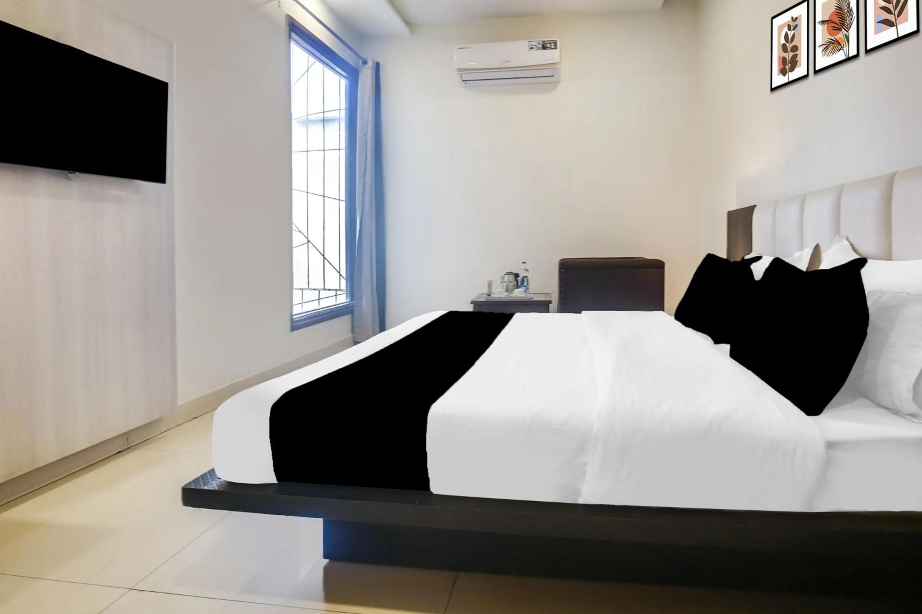 Bedroom, Bed in FabHotel Golden Home