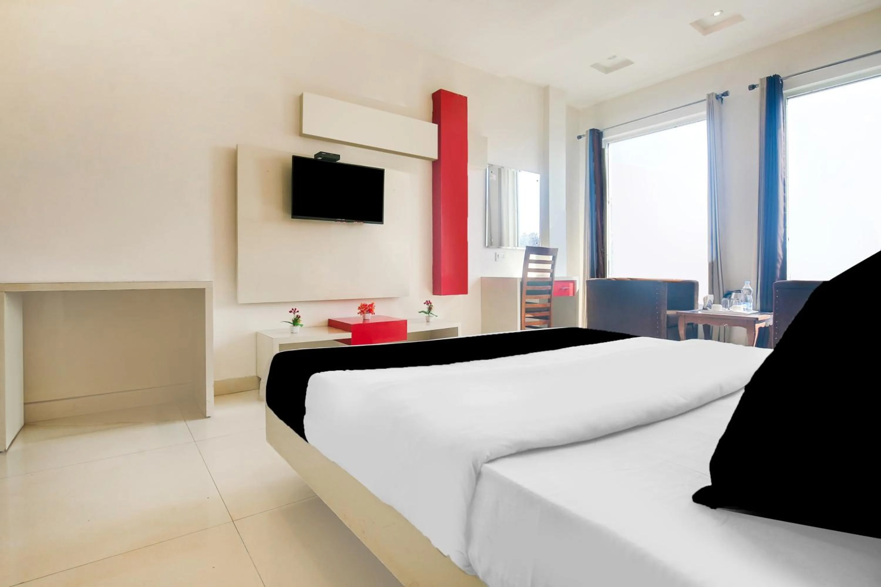 Bedroom, Bed in FabHotel Golden Home