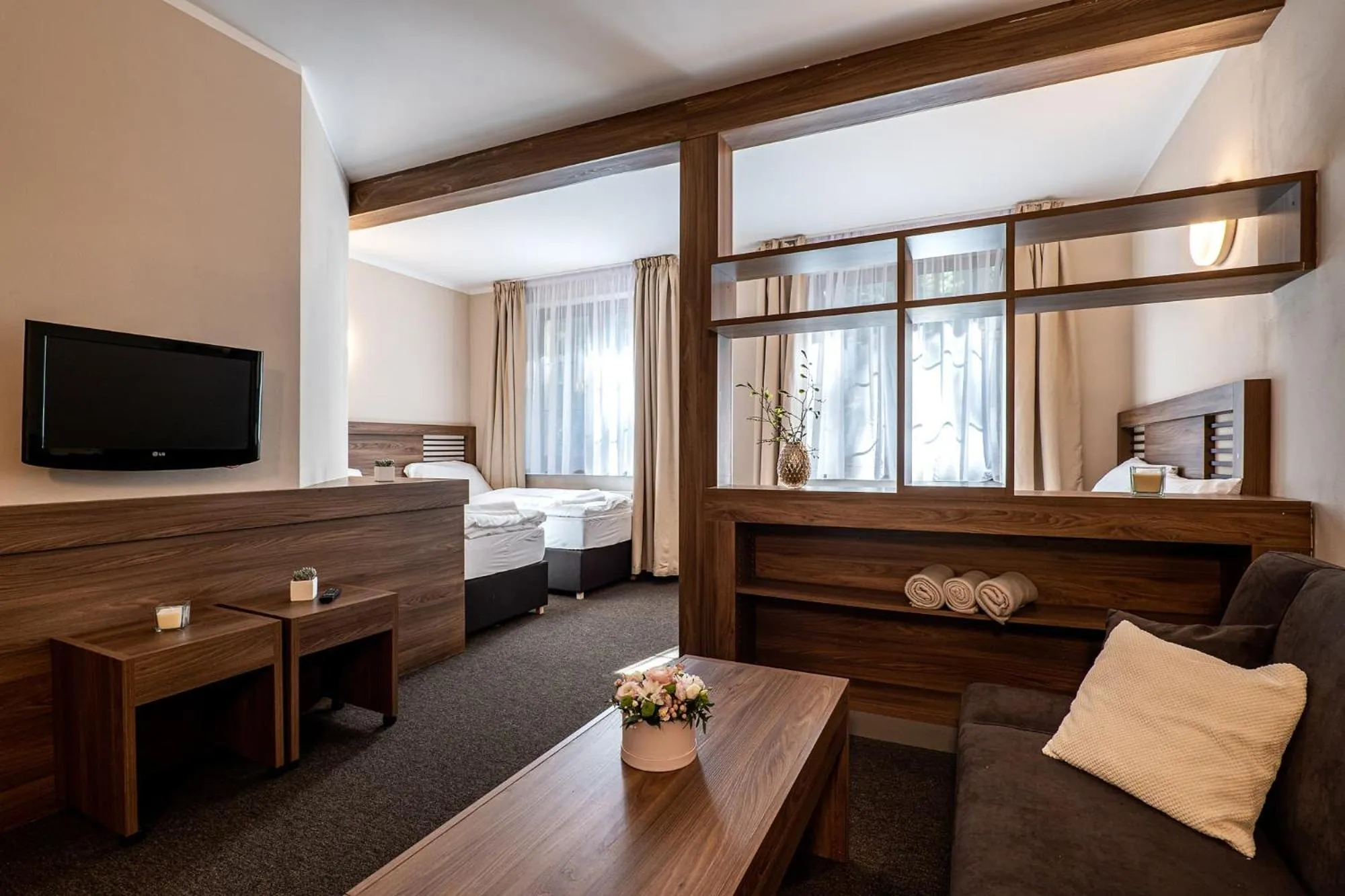 Bed in Wellness Hotel pod Kyčmolem