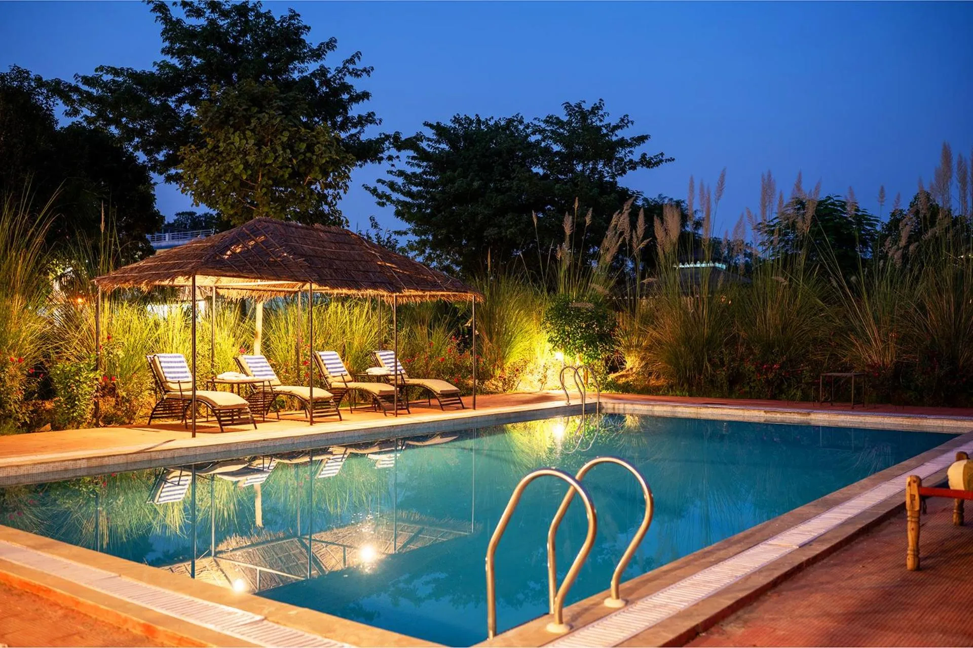 Swimming pool in Maa Ashapura Resort