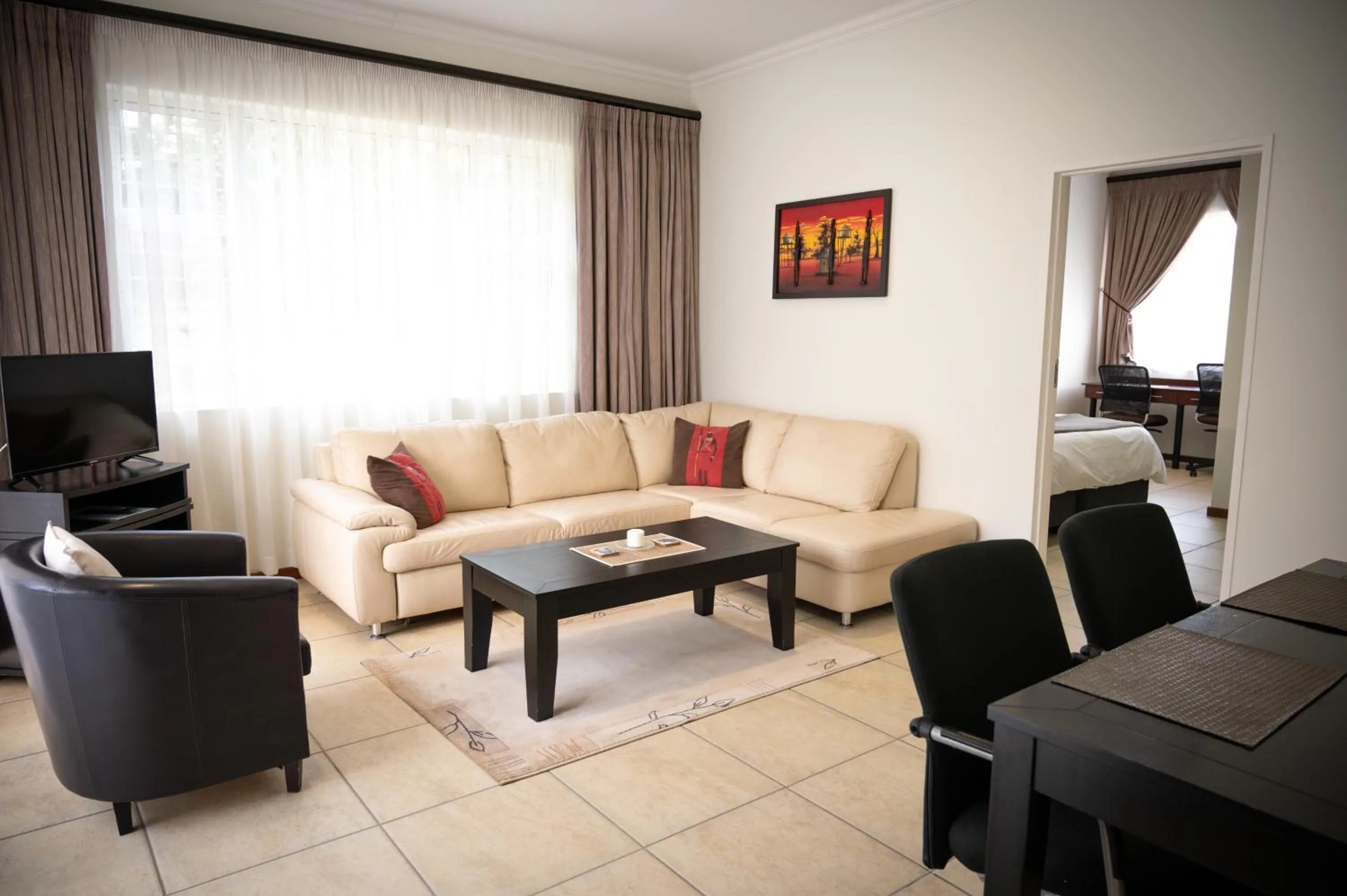 Living room in Amohela Guesthouse