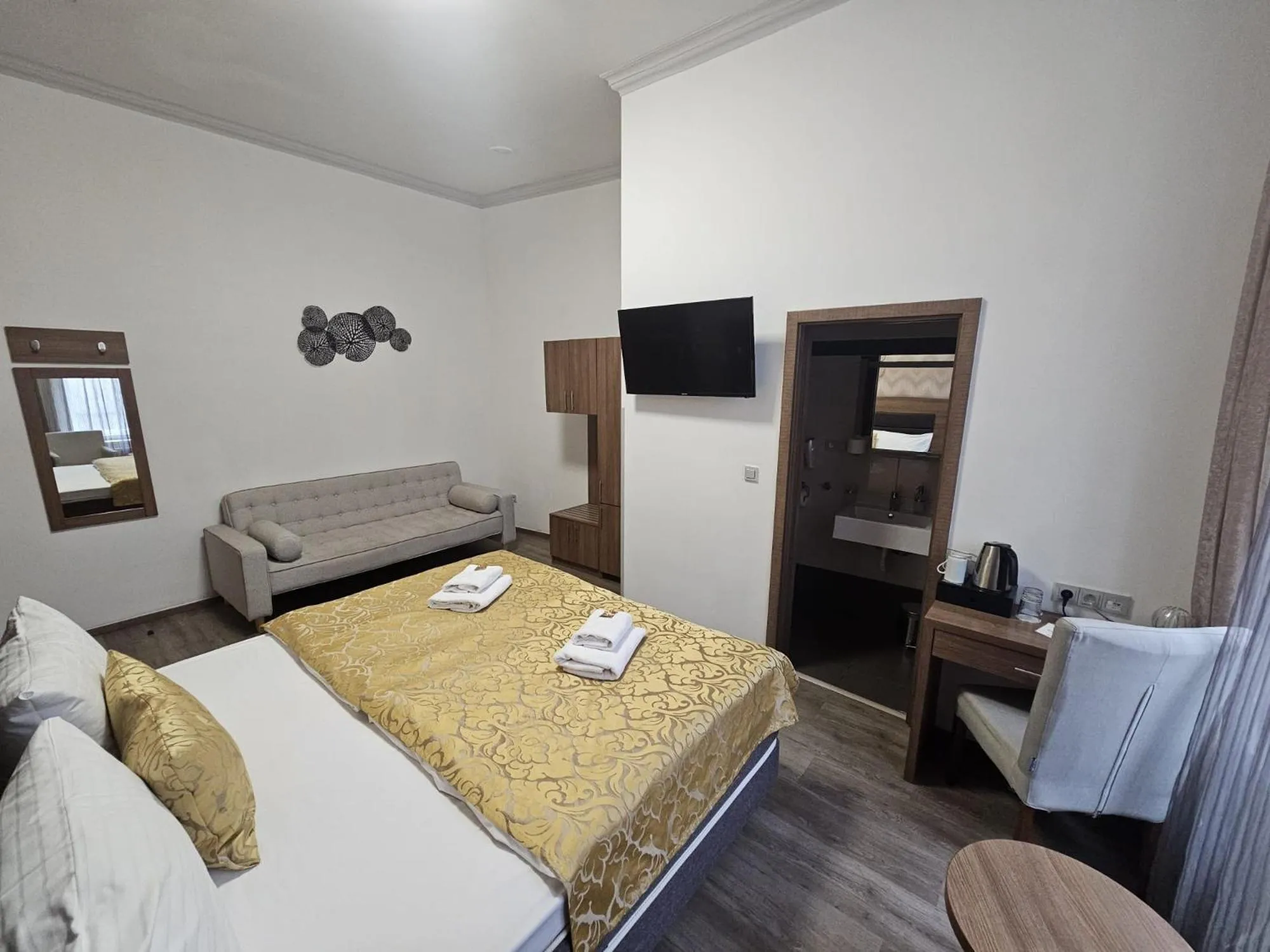 Bed in Hotel Prague Star