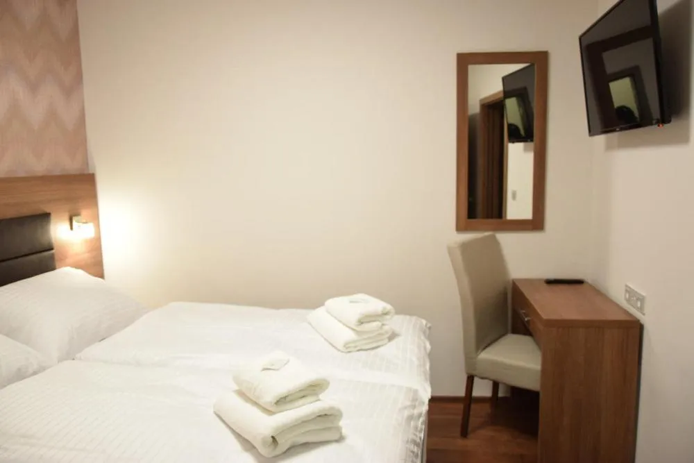 Bed in Hotel Prague Star