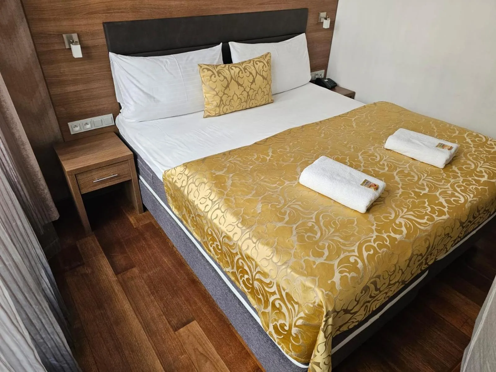 Bed in Hotel Prague Star