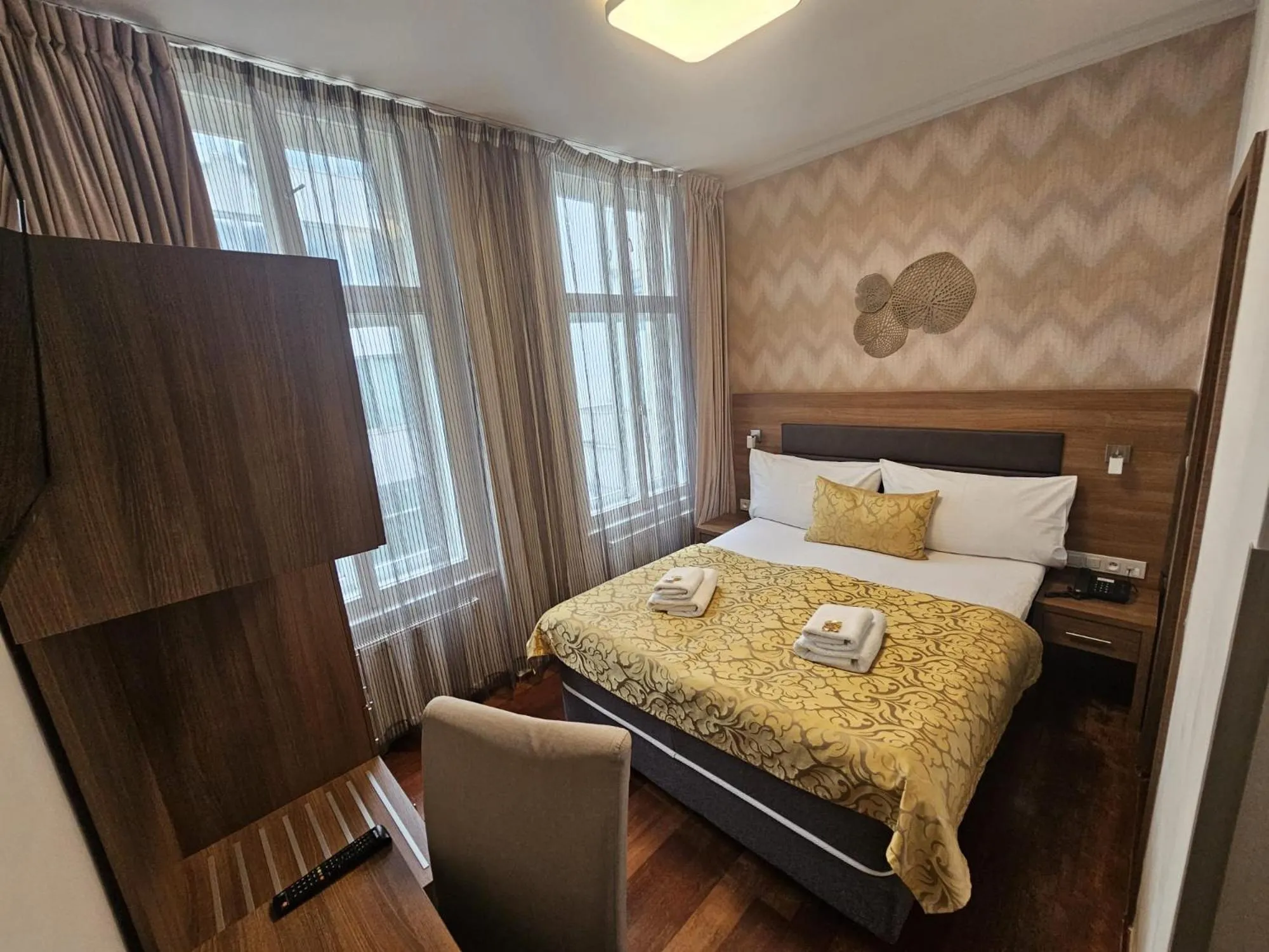 Bed in Hotel Prague Star