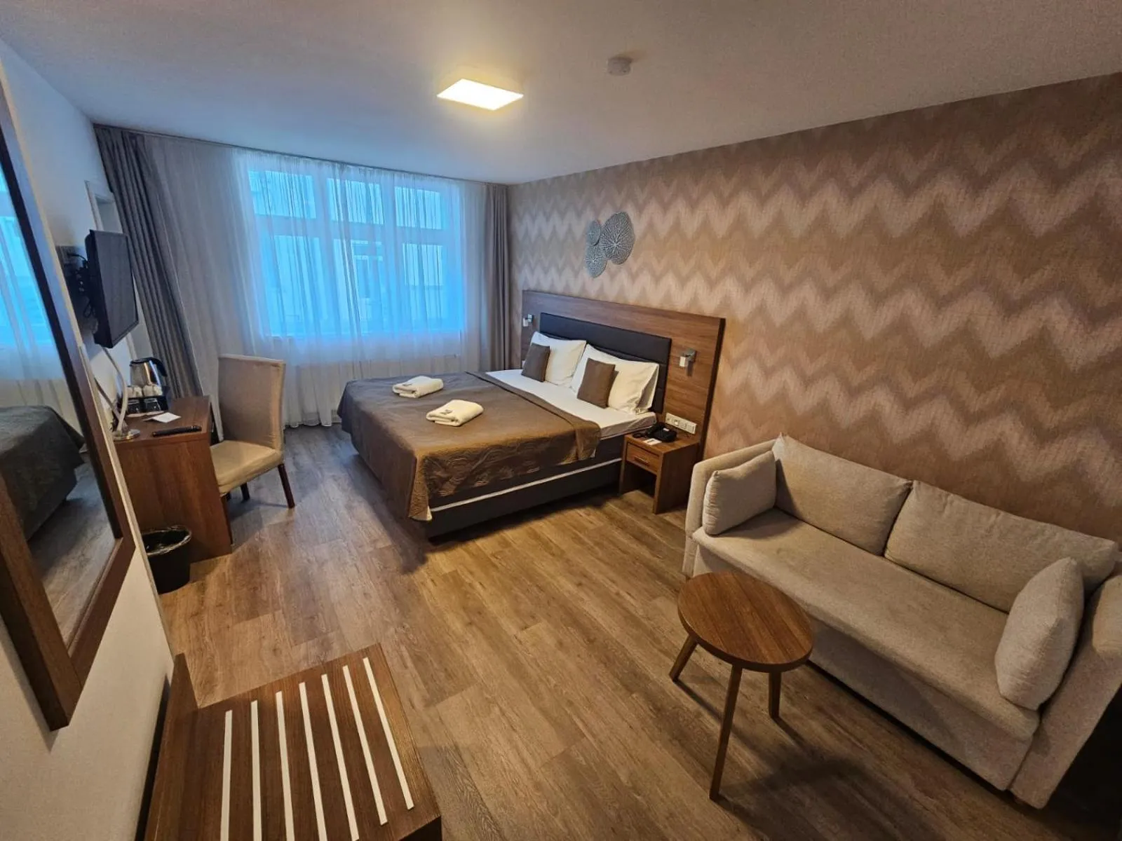 Bed in Hotel Prague Star