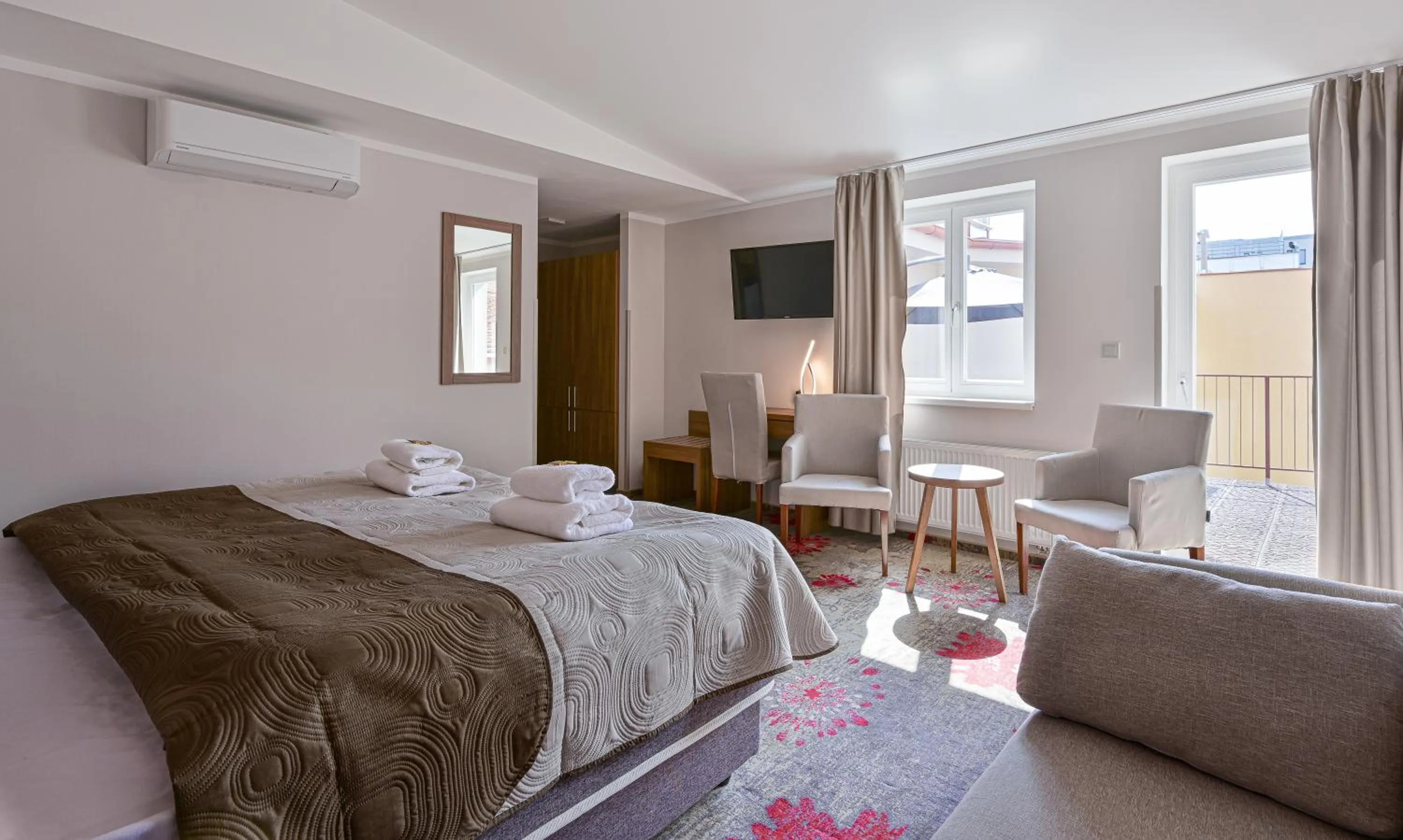 Bed in Hotel Prague Star