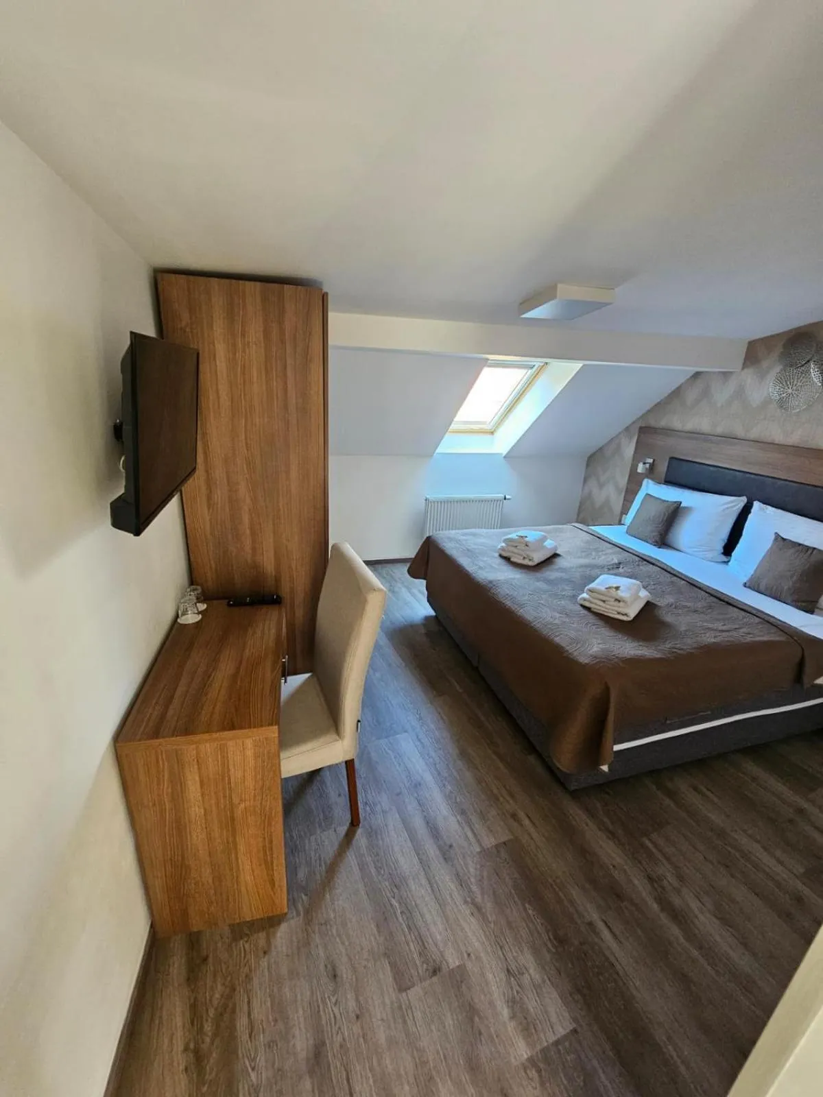 Bed in Hotel Prague Star