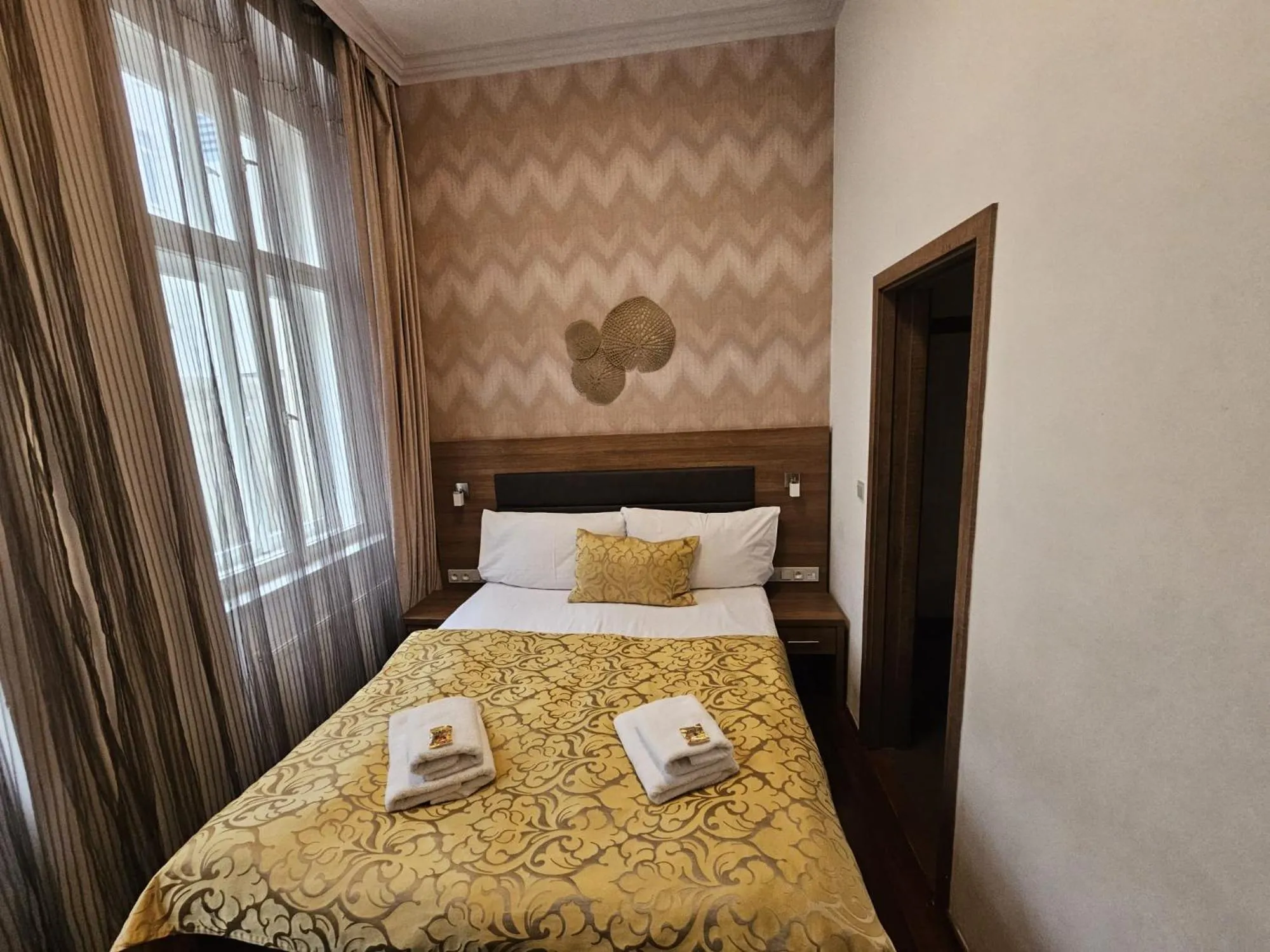 Bed in Hotel Prague Star