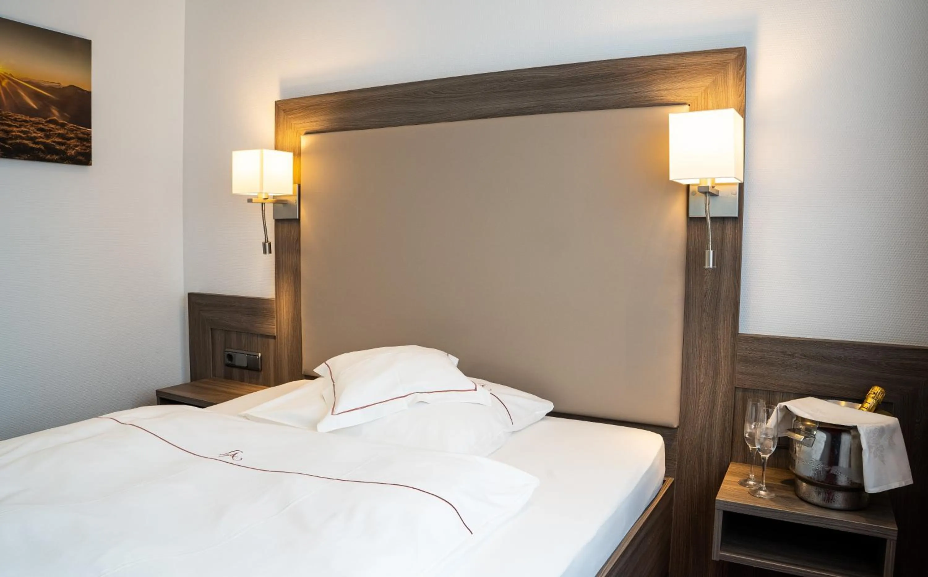 Photo of the whole room, Bed in Landhaus Alpinia